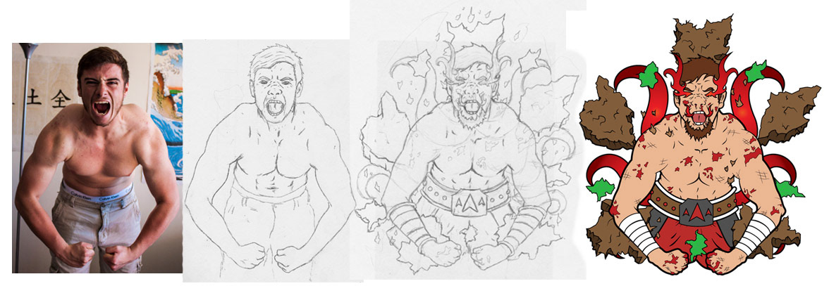 Process from Photos to Illustration