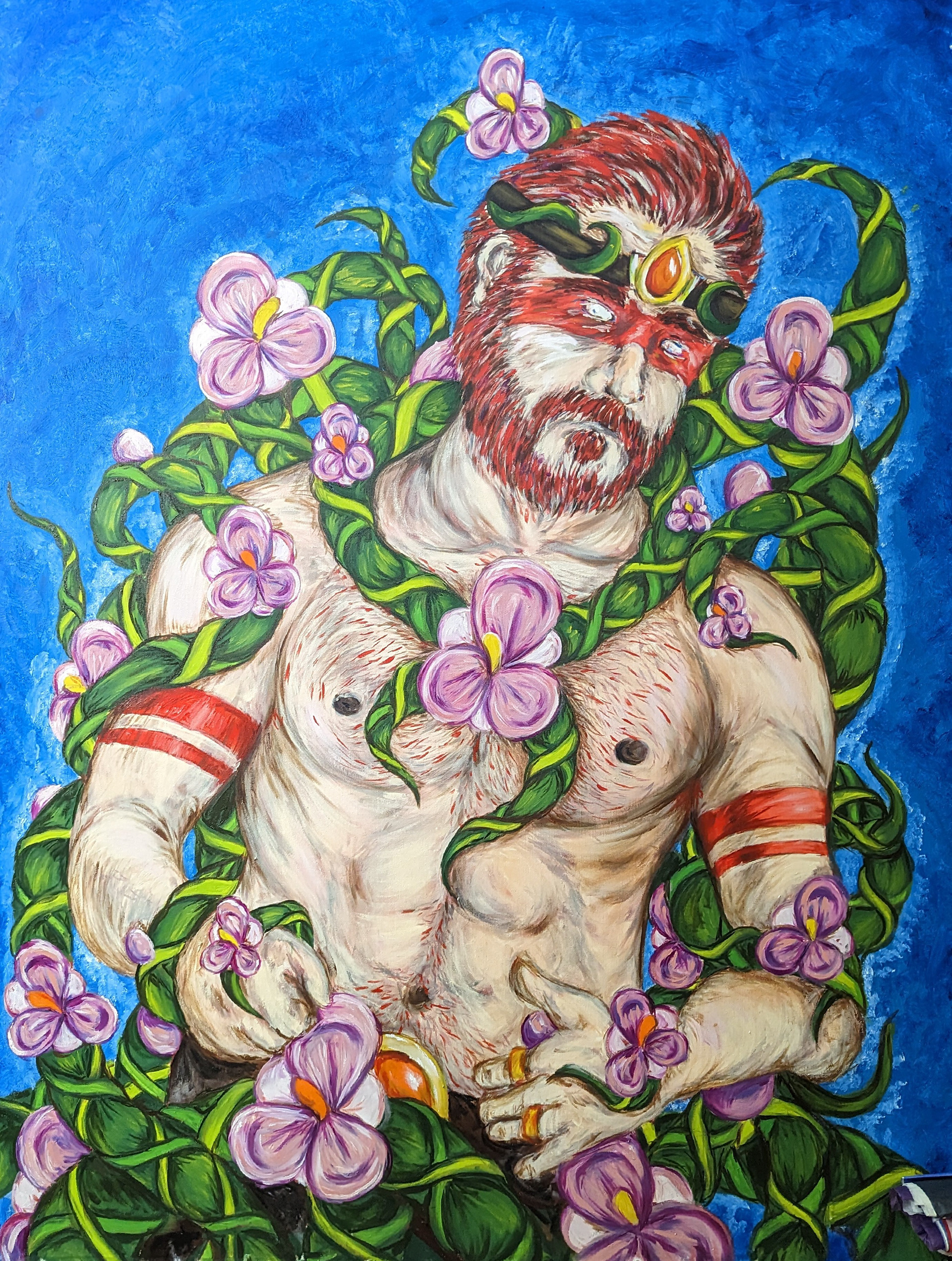 "The Garden King" Oil on Canvas