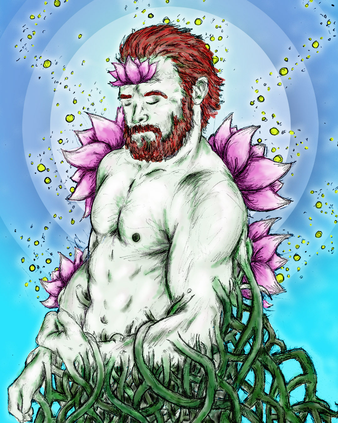 "Covergrowth" digital coloring
