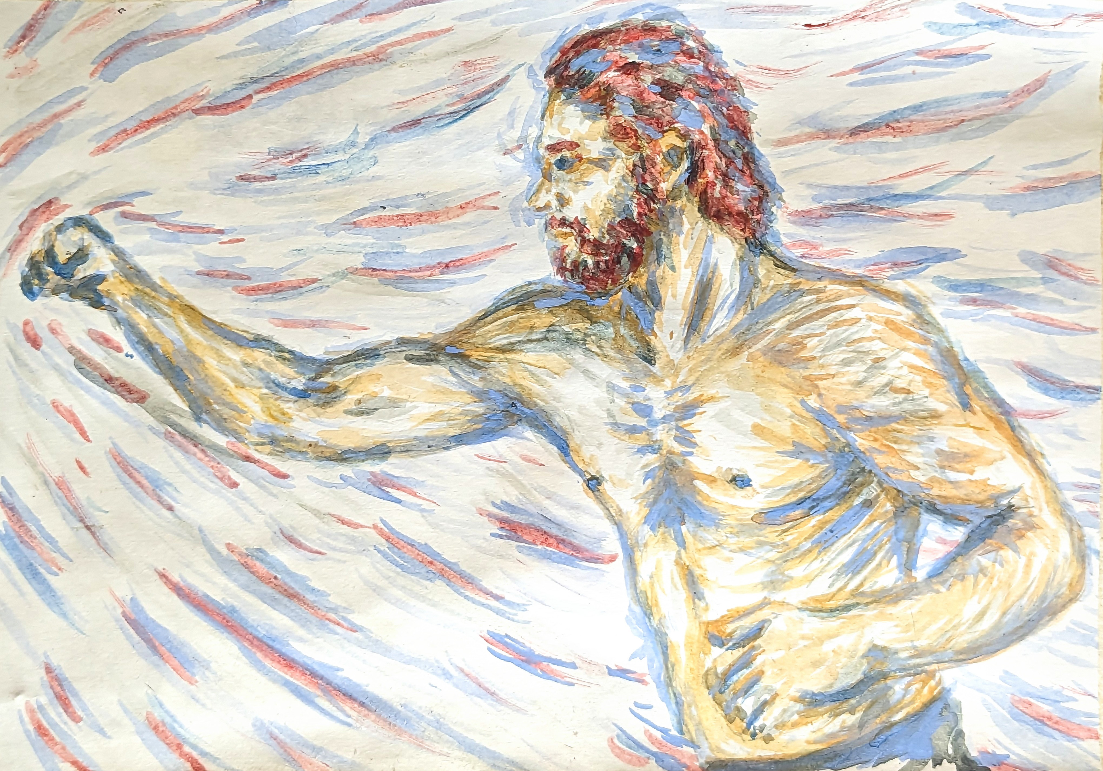 "Wild Wind" Water color on paper