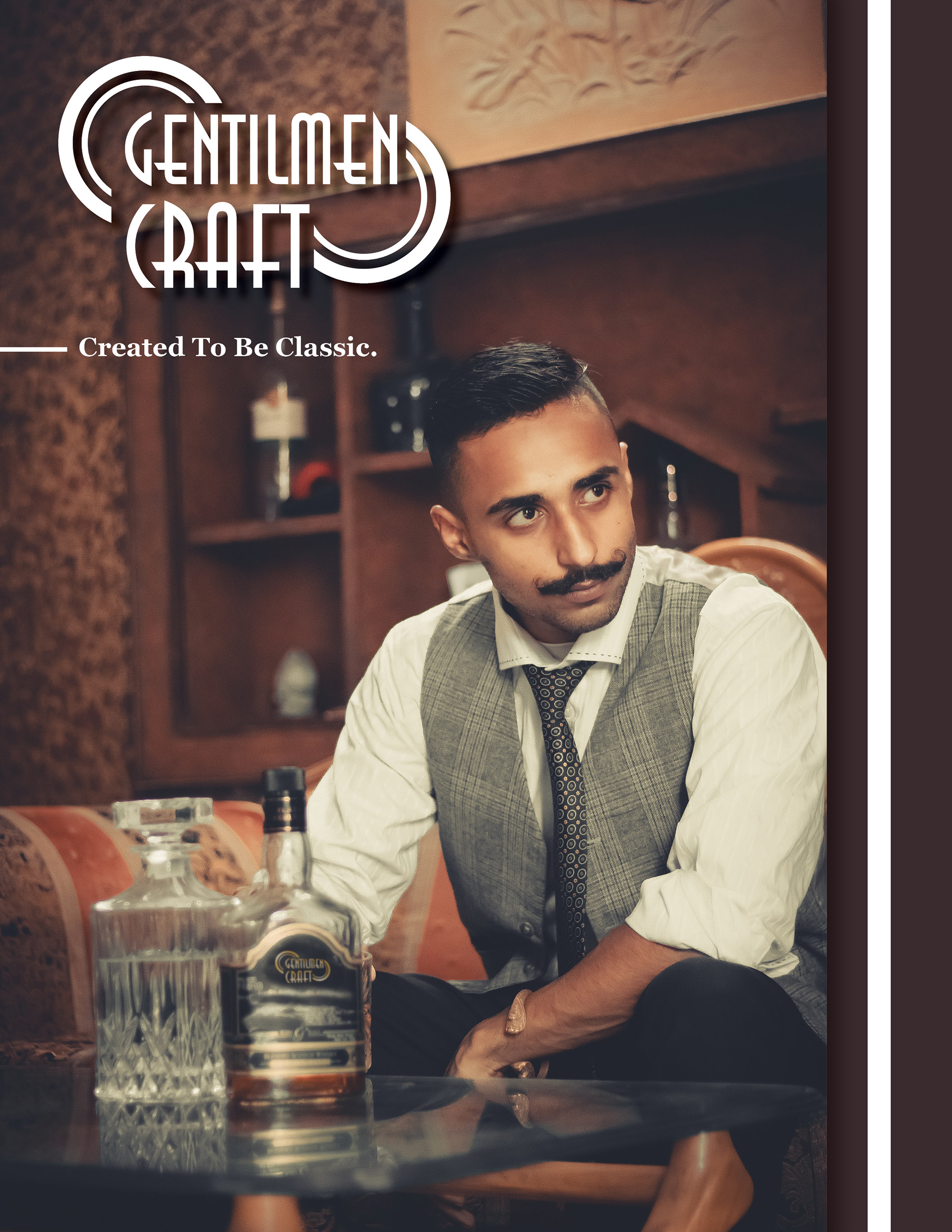 Gentlemens Crafts logo and Ad