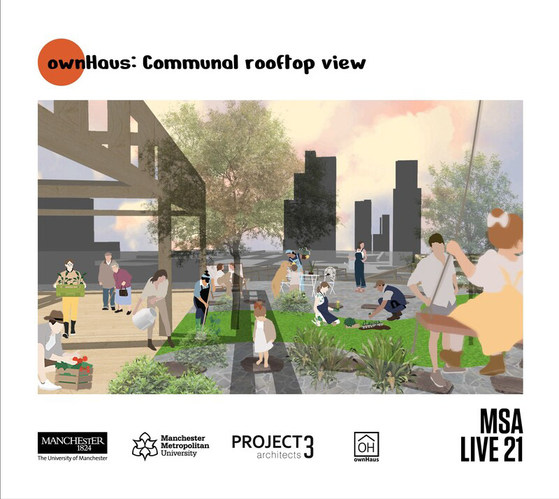 ownHaus: Communal Rooftop View