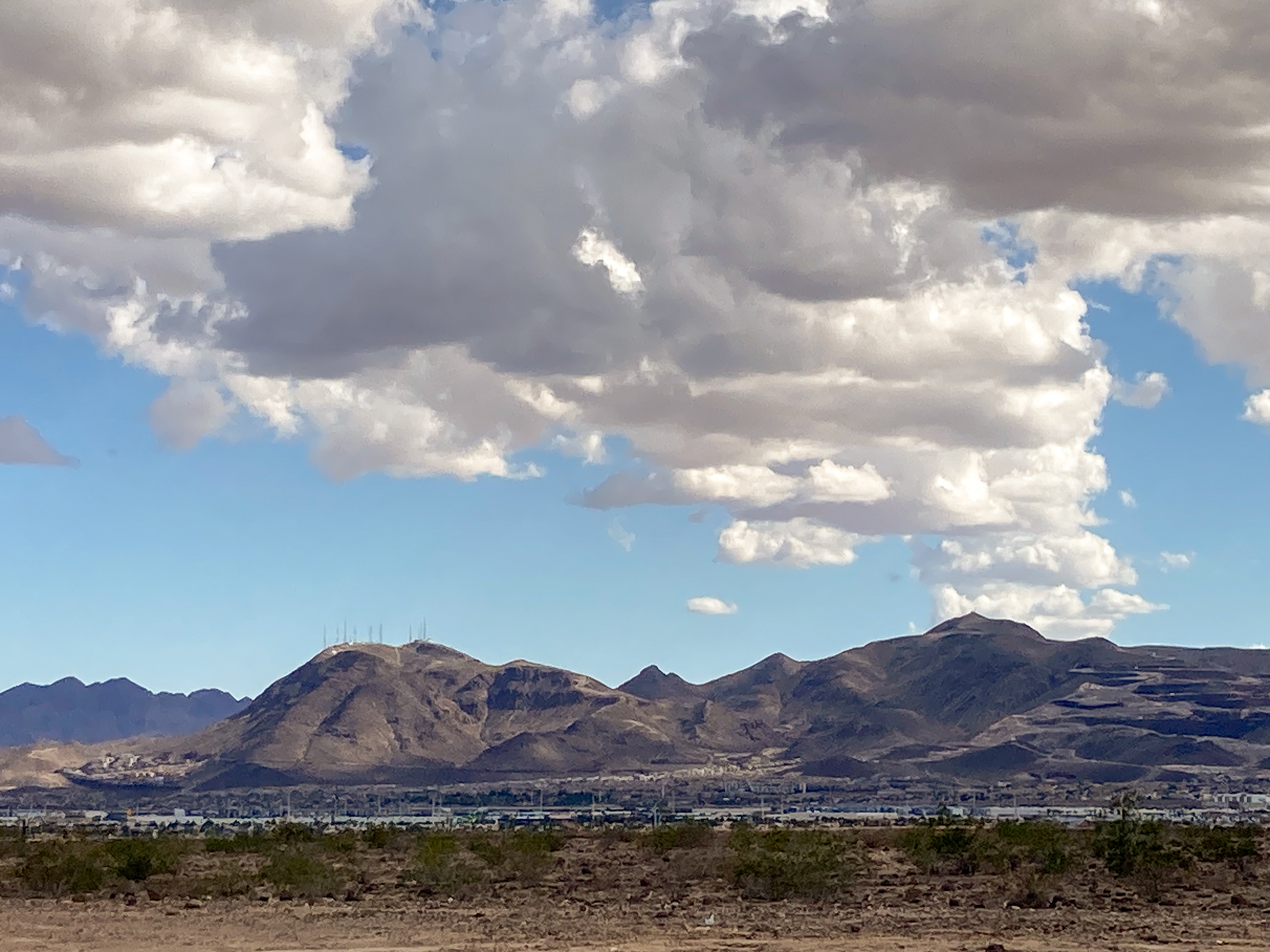 Vegas from a distance