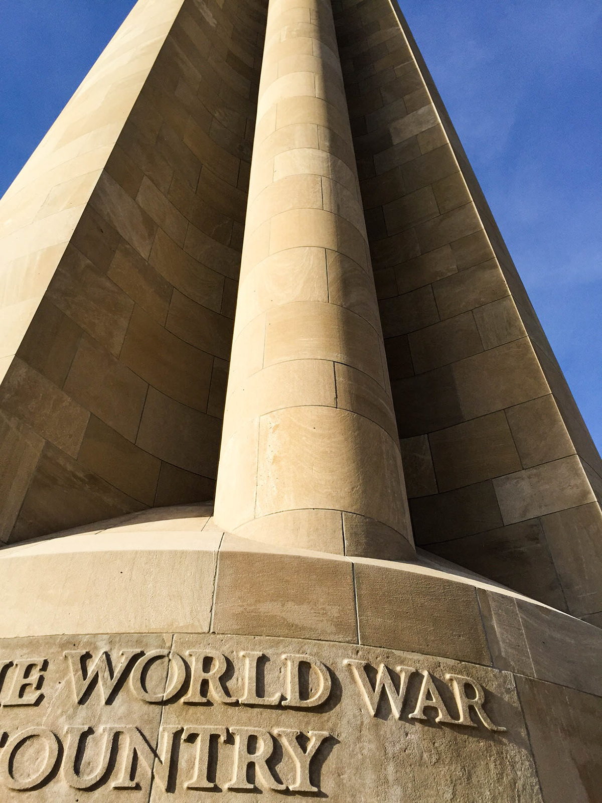 The monument called it "The World War." When it was built, they could not imagine we'd begin numbering them.