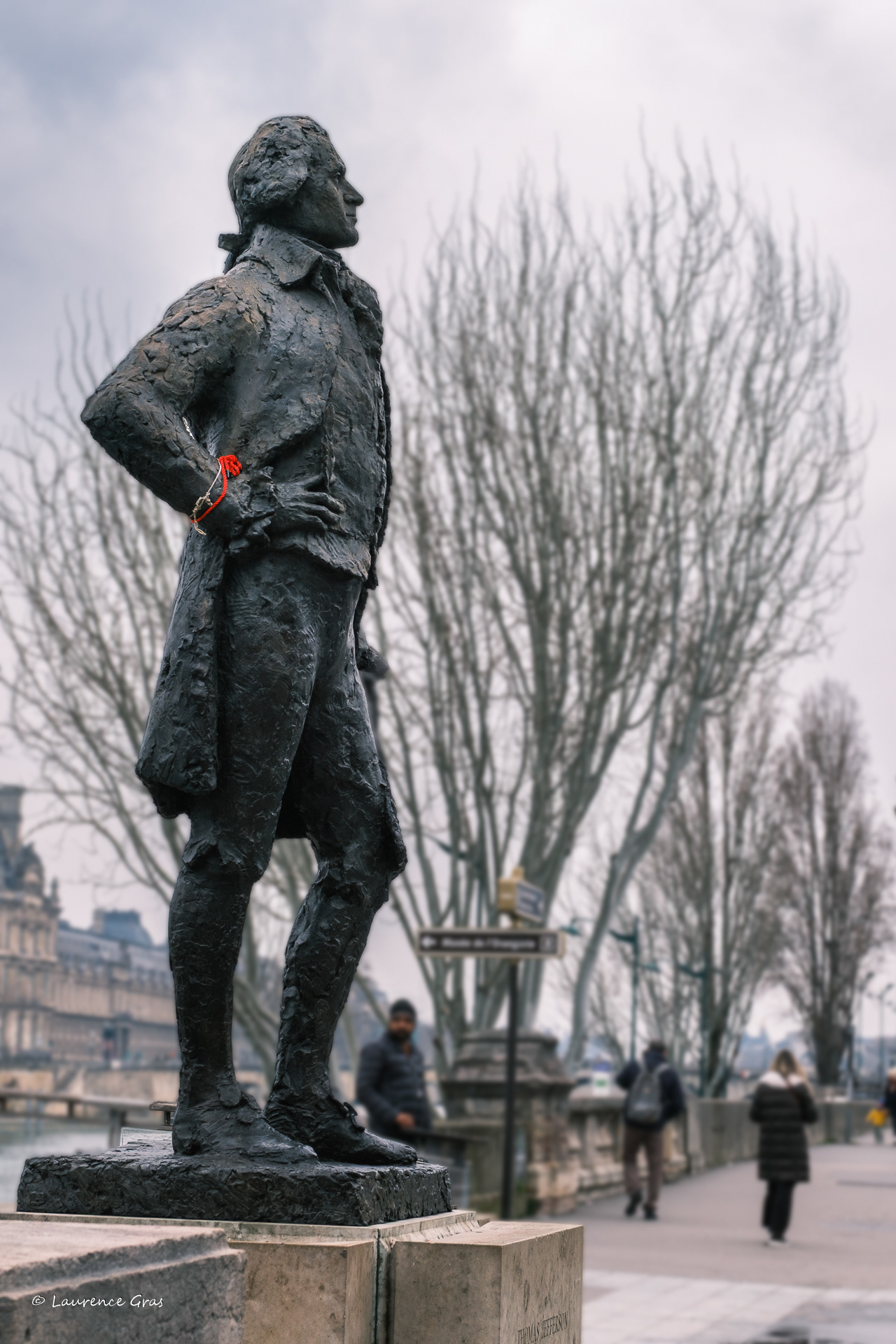 Statue en bronze de Thomas Jefferson par Jean Cardot