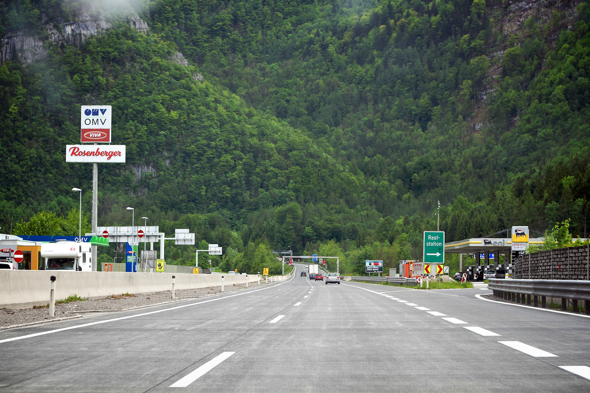A10 Rast-Station in The Alps