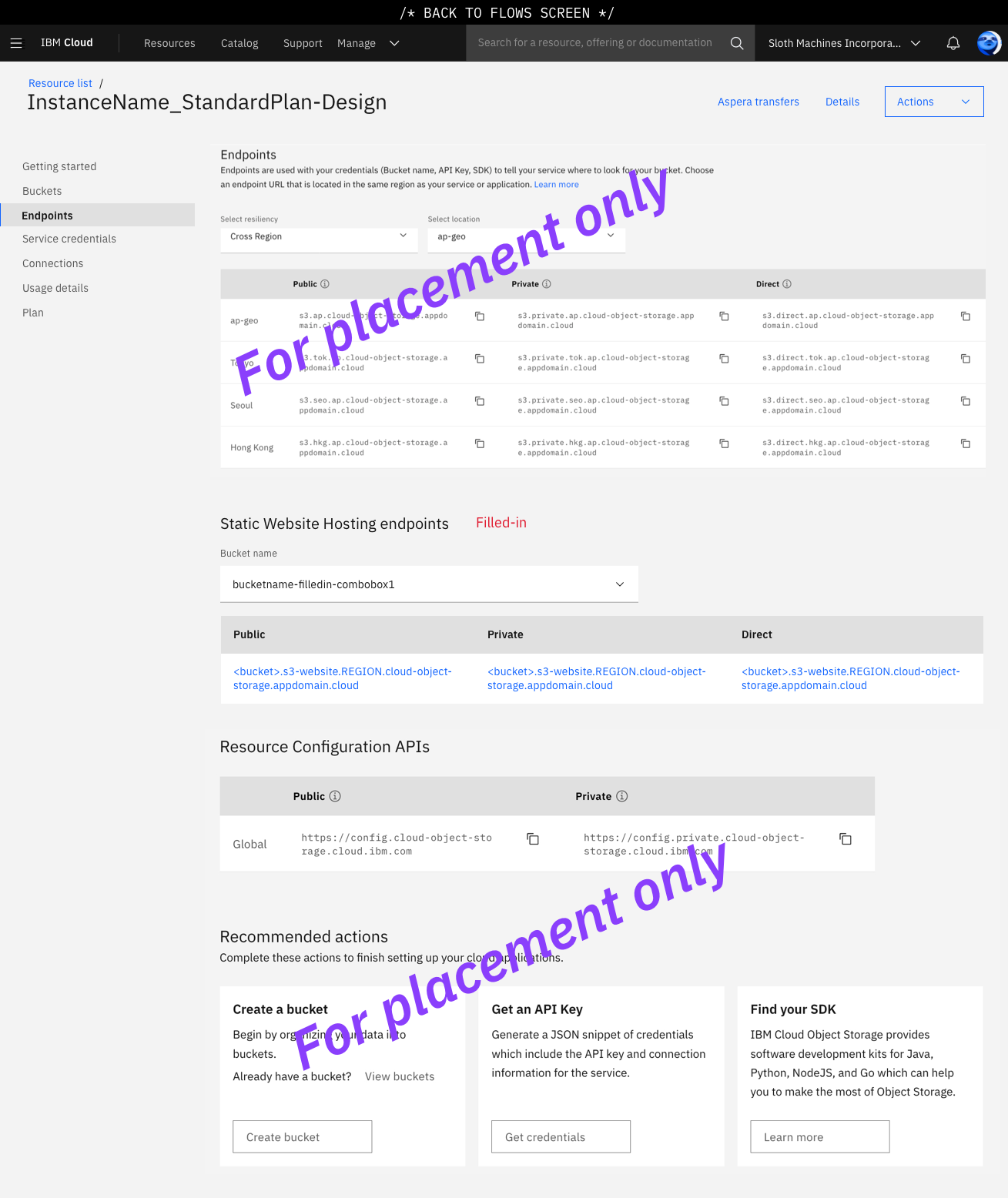 Based on User Testing, I incorporated a filterable table on our Endpoints page which displays the Static Website Bucket's Endpoints for testing.