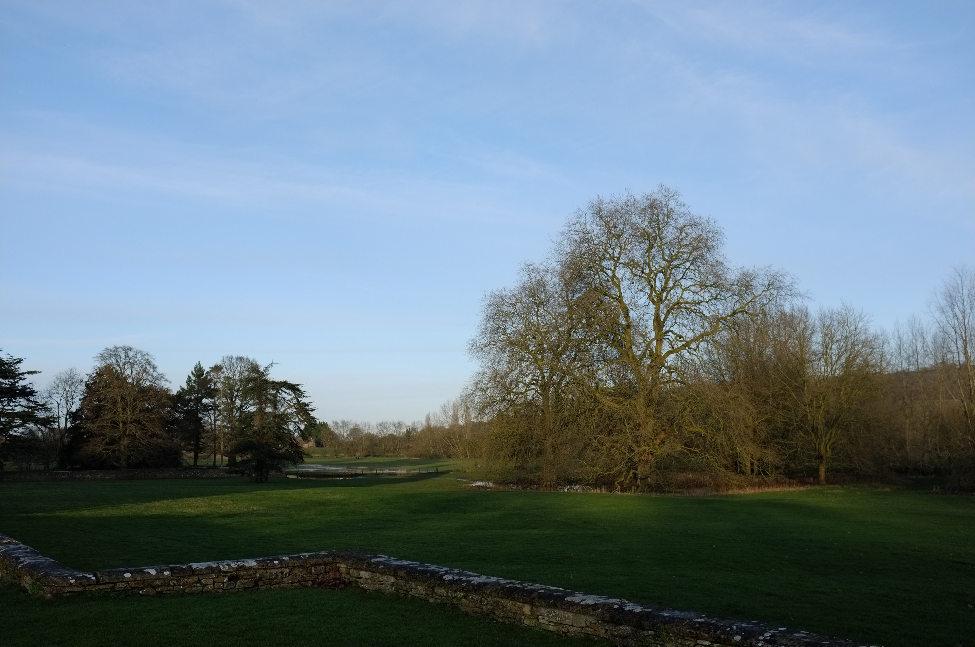 grounds behind Lacock Abbey