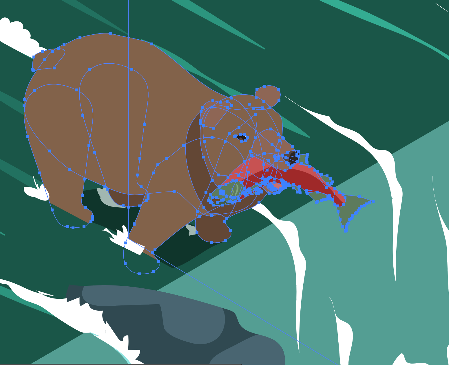 Vektorillustration i adobe i Adobe Illustrator