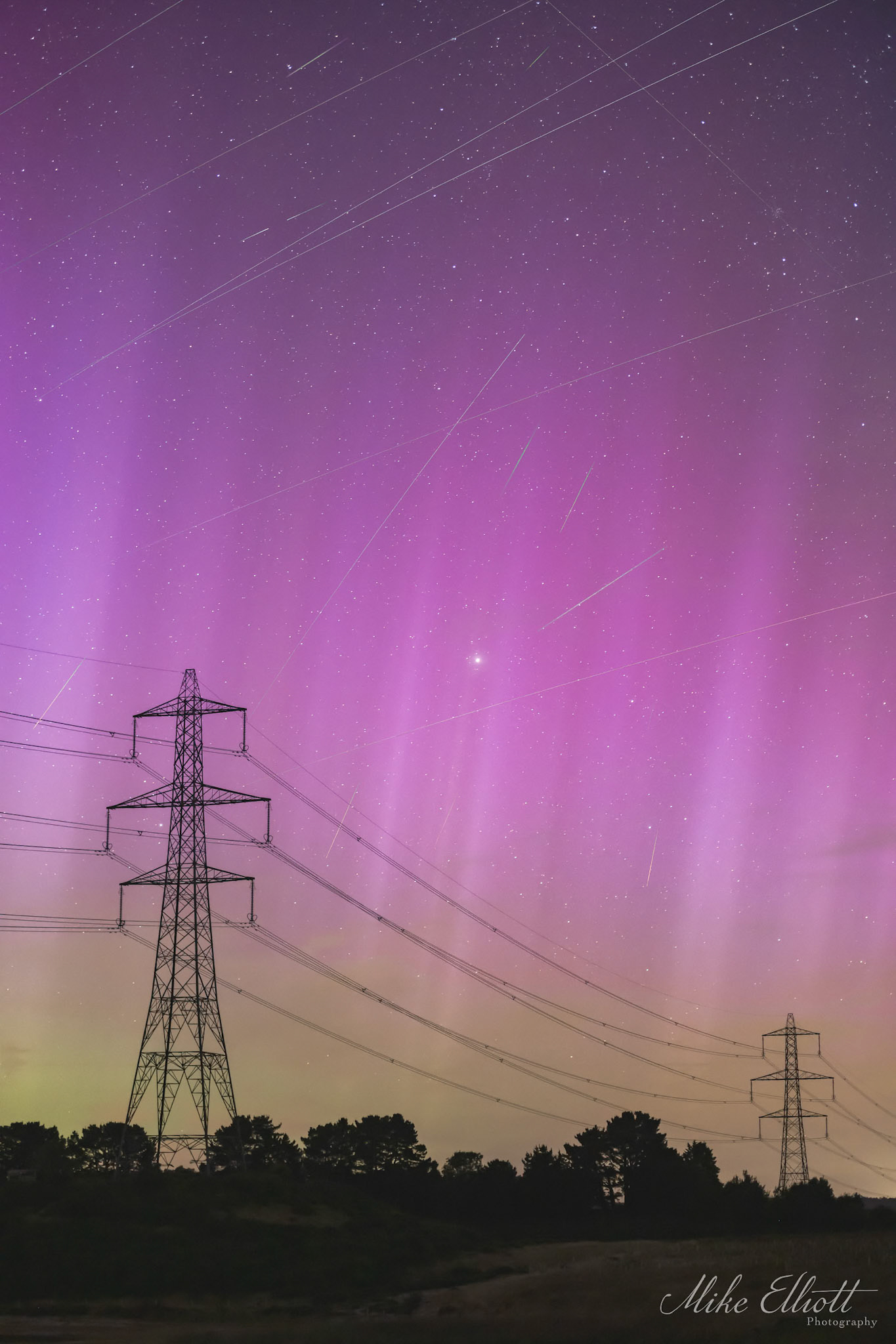Northern lights and Perseids