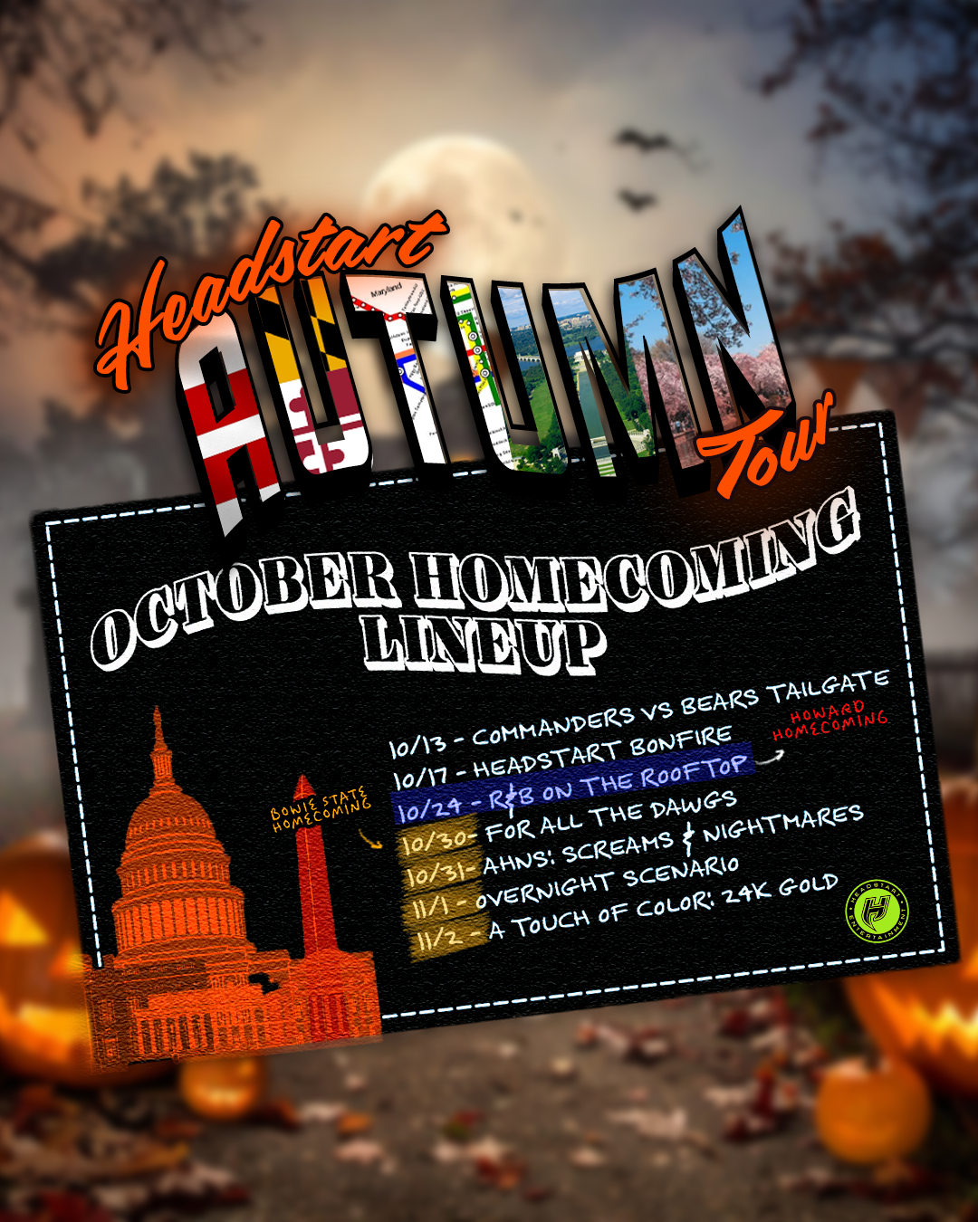 October/November Event Lineup (October 2025)