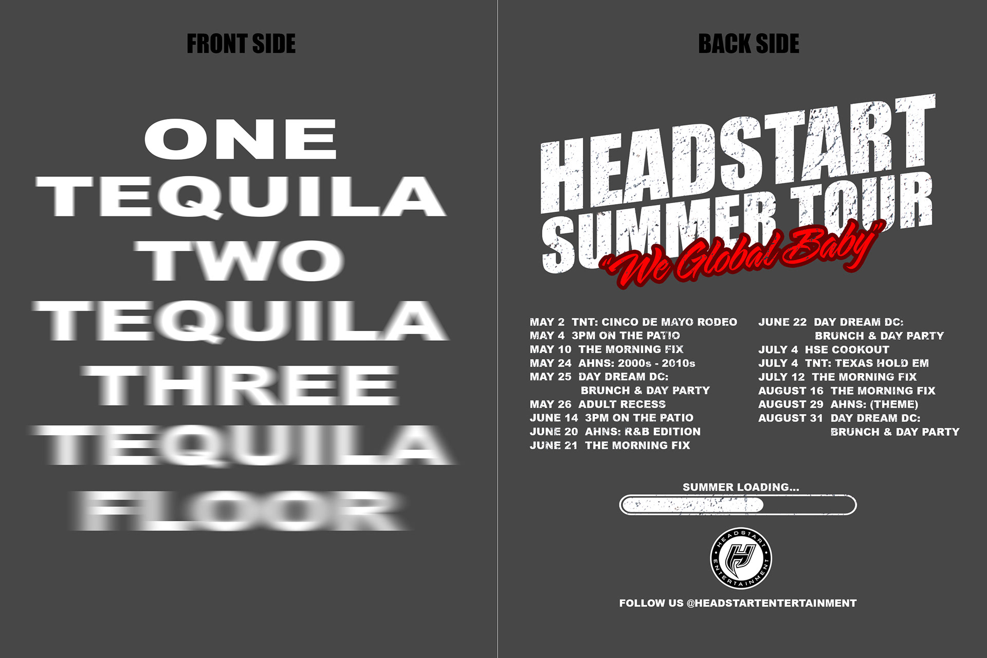 Summer Tour Shirt Design (Summer 2025)