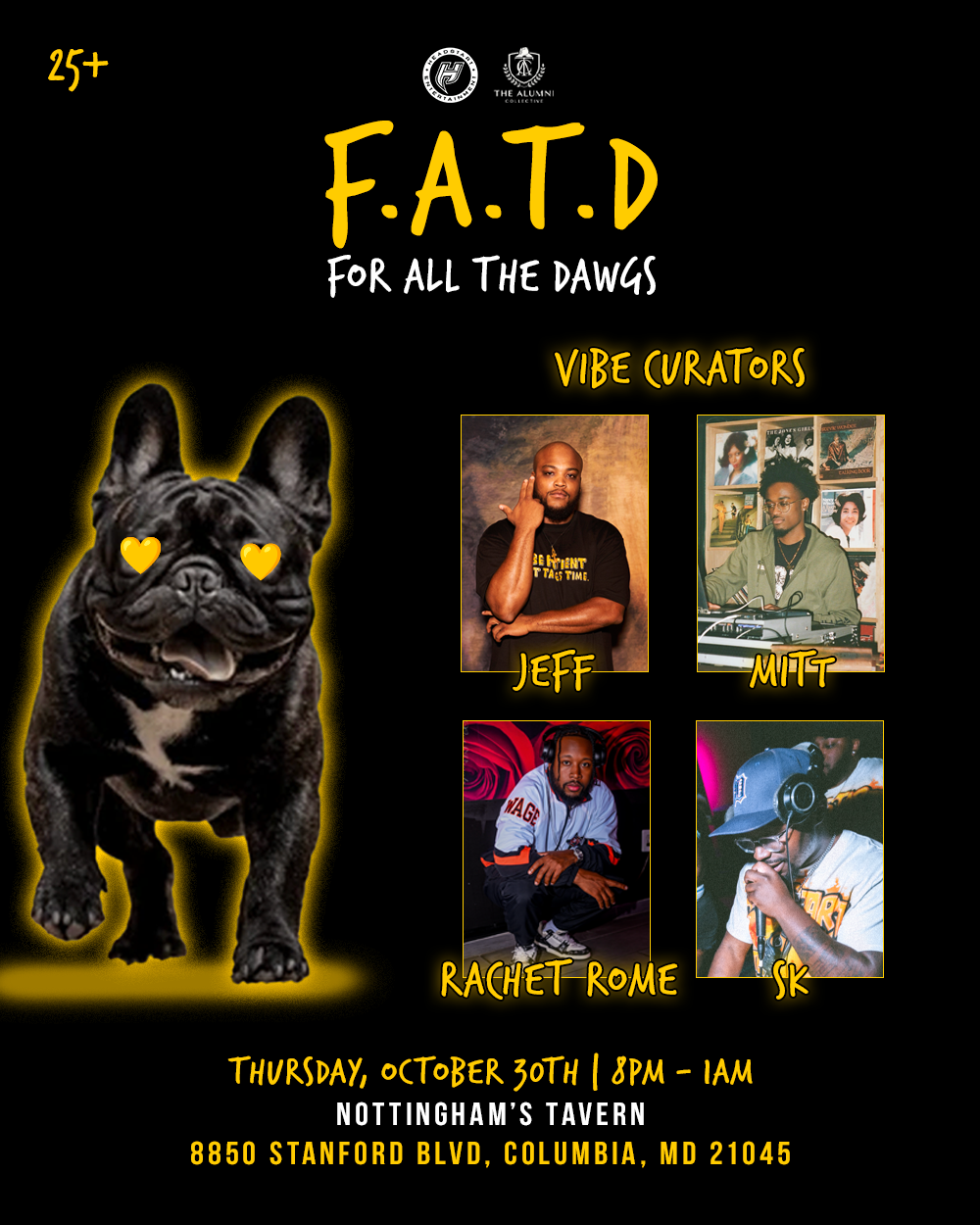 F.A.T.D For All The Dawgs DJ Flyer (October 2025)