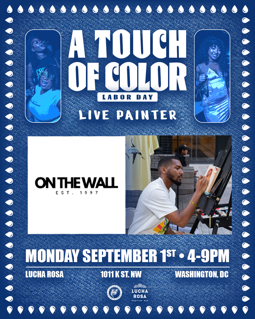 AToC: Denim & White Live Painter Flyer (September 2025)