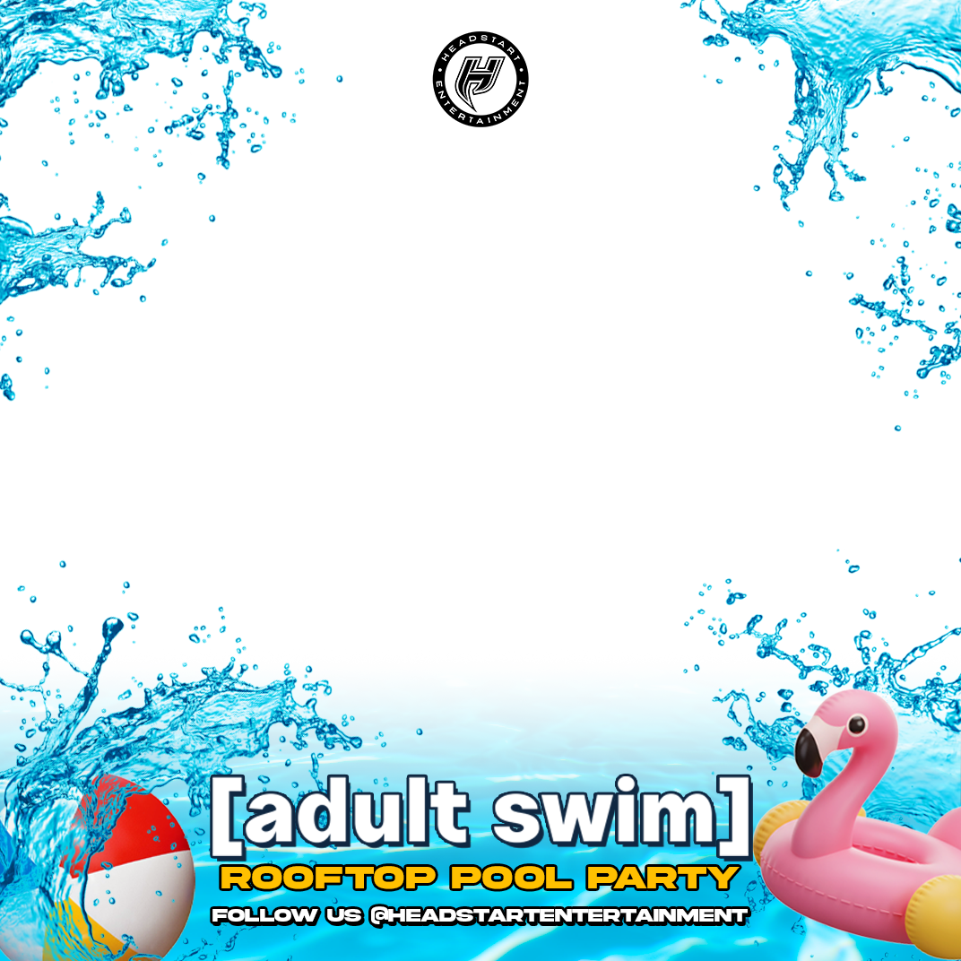 [adult swim]: Rooftop Pool Party PhotoBooth Overlay (June 2025)