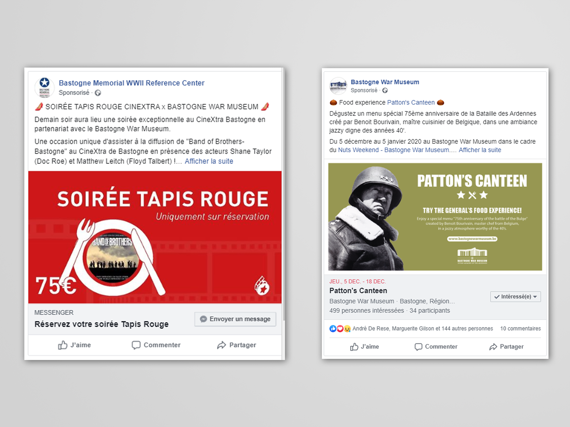 Marketing digital FFM et Patton's Canteen
