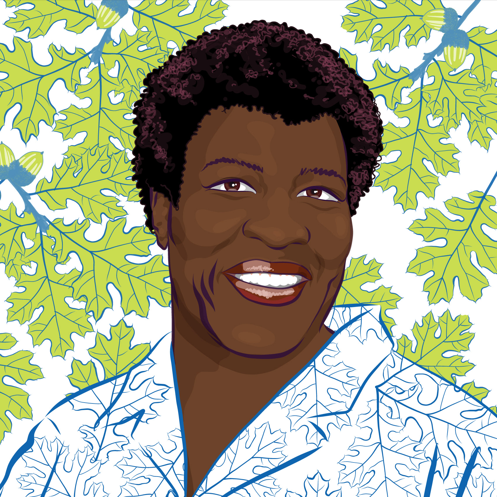 Illustrated portrait of Octavia E. Butler