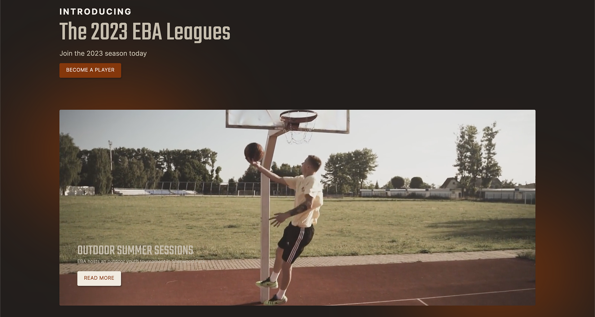New Home Page (with looping video)