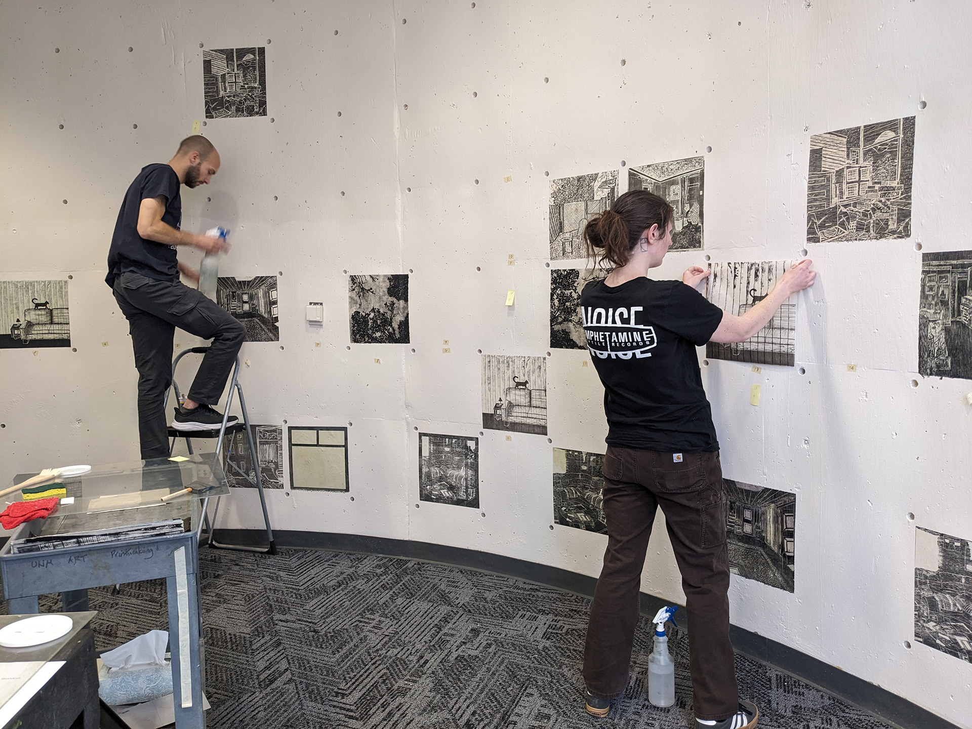 Global Apartment Group Collaboration Installation Progress UNM Student Union Building 2F