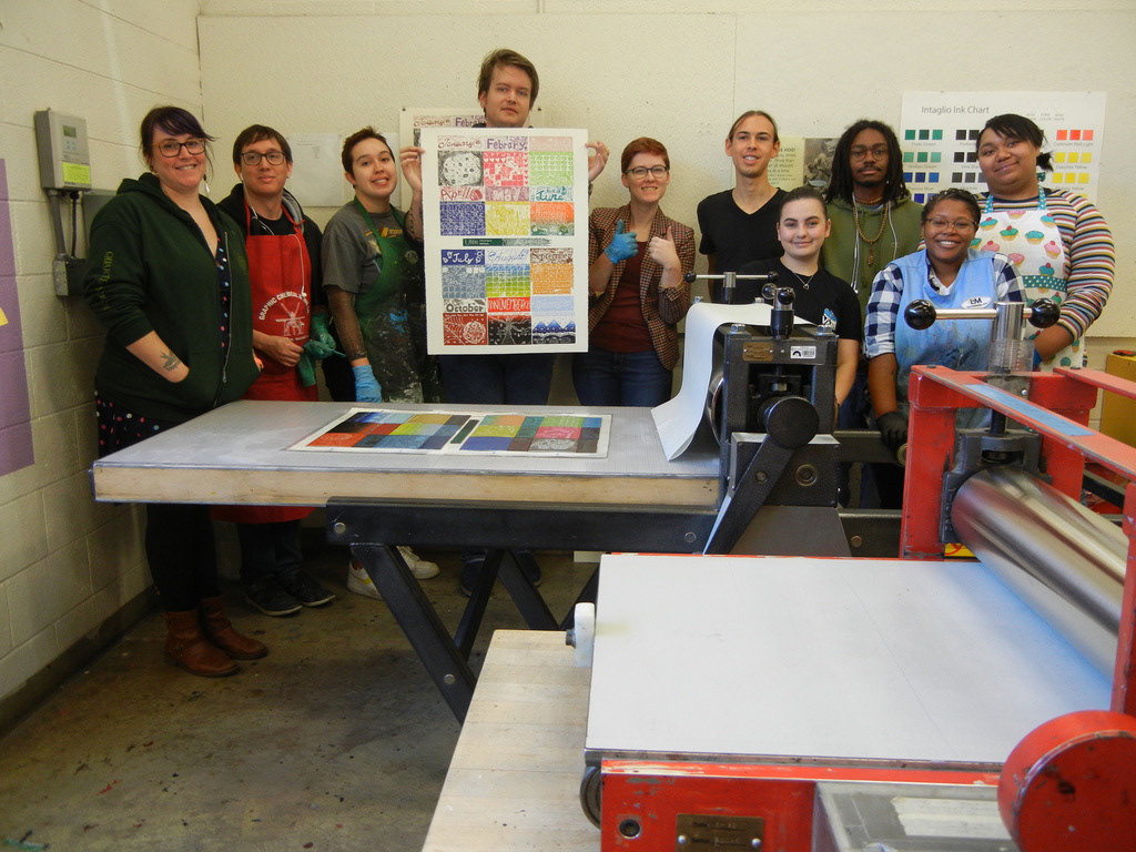 The UNM students printed the calendar edition.