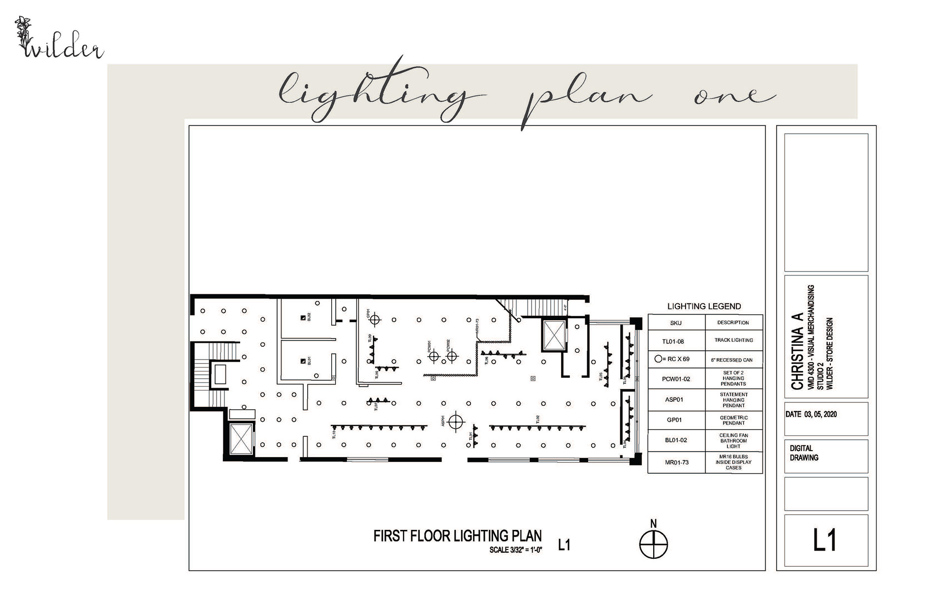 First Floor Lighting Plan