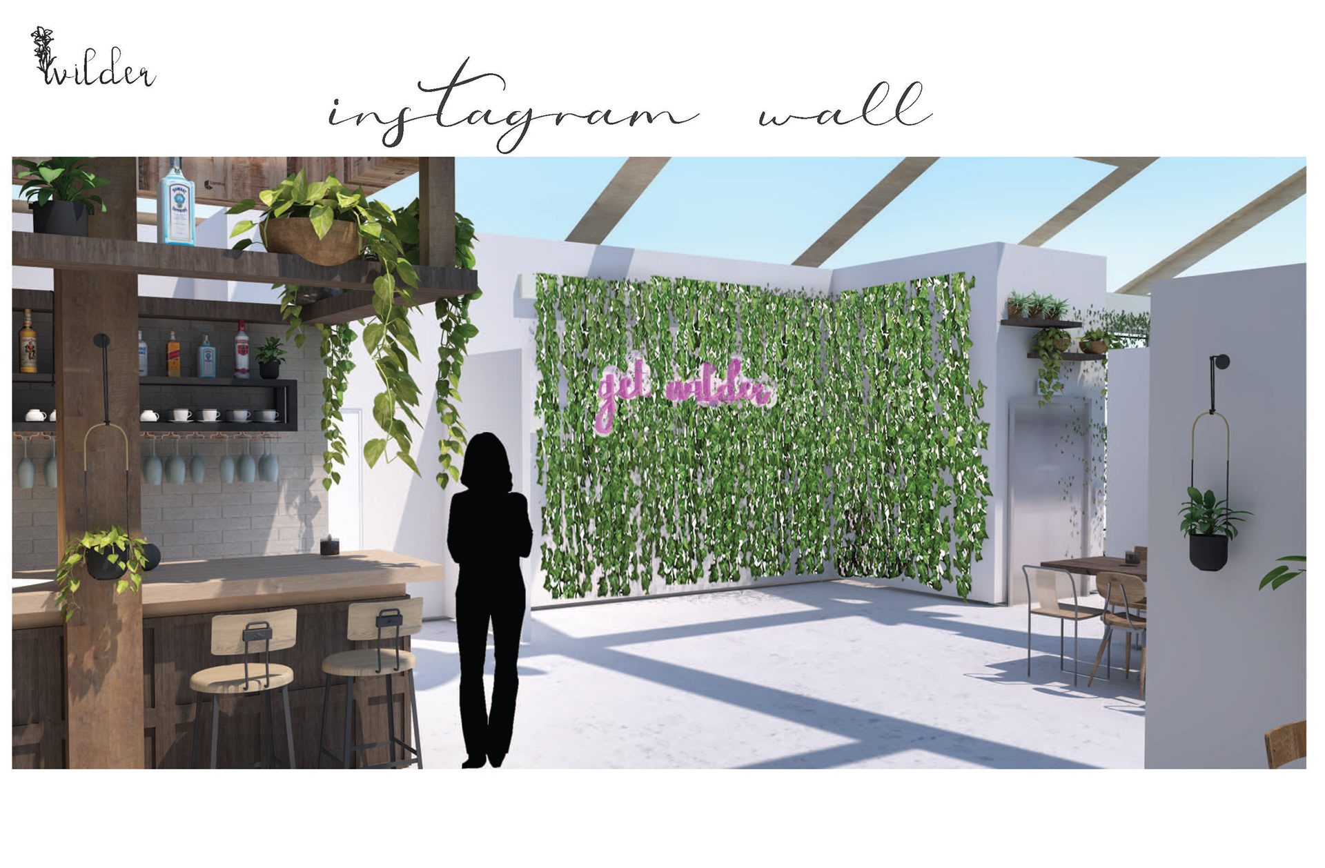 Rendering of photo-opt wall