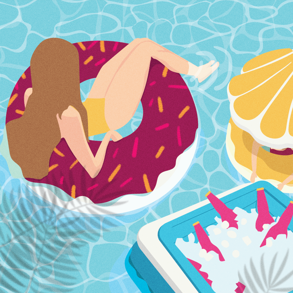 Have all you need for poolside chilling