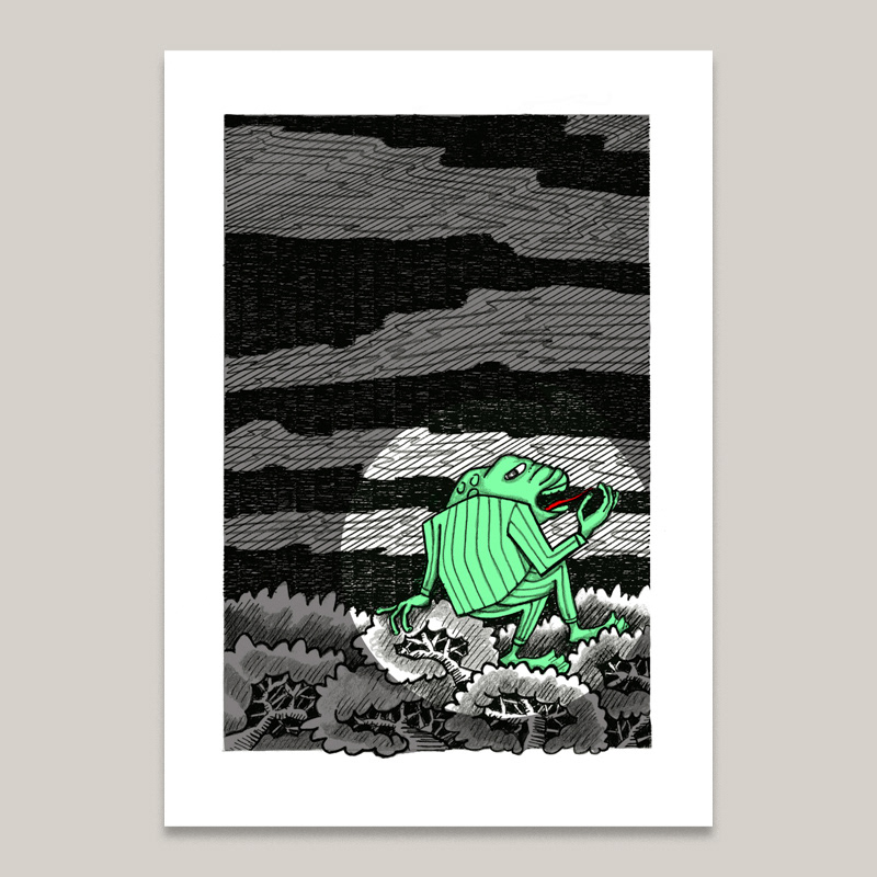 ink and pencil illustration by Esther Tabor