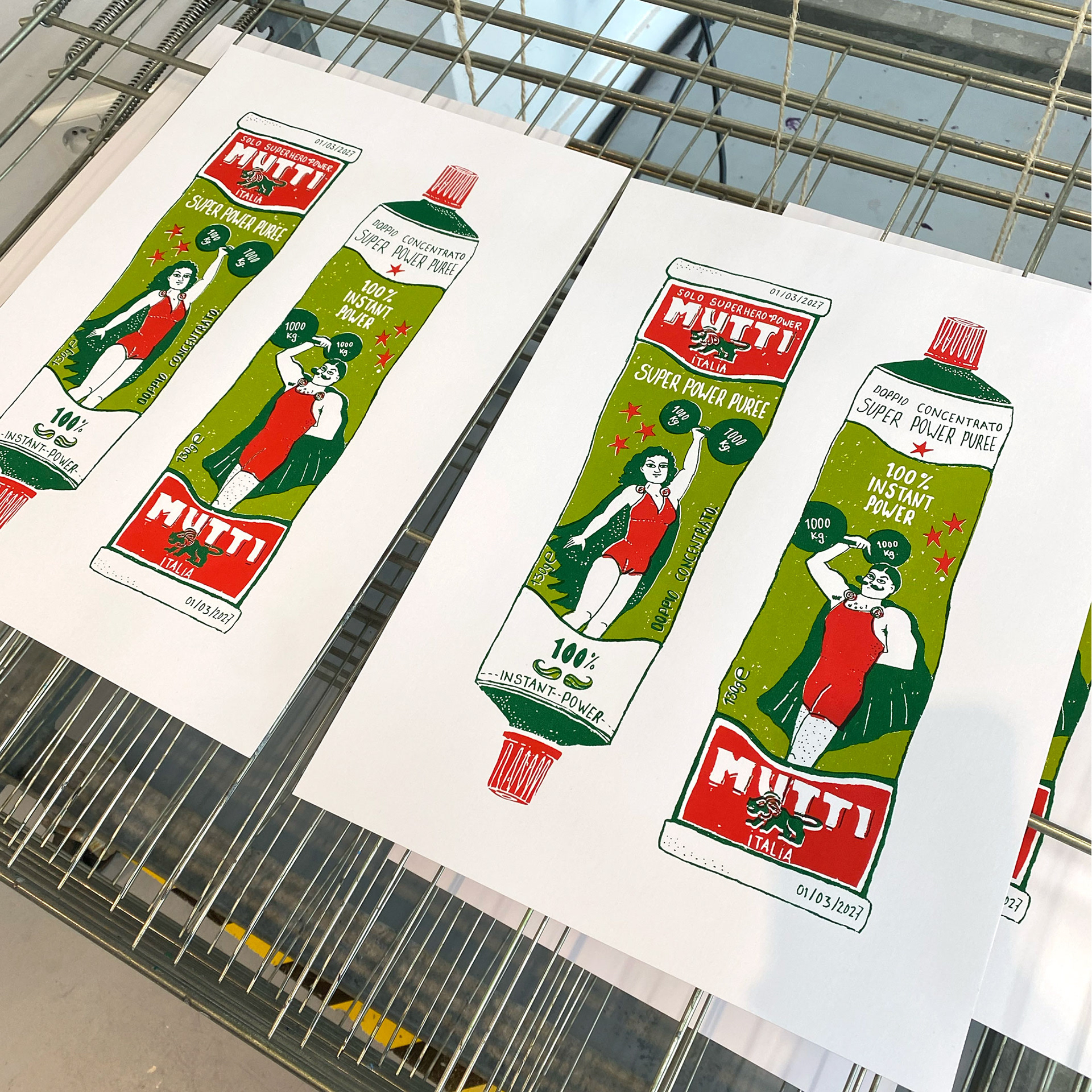 Tomato Puree Food Screen Print 30 x 40 cm