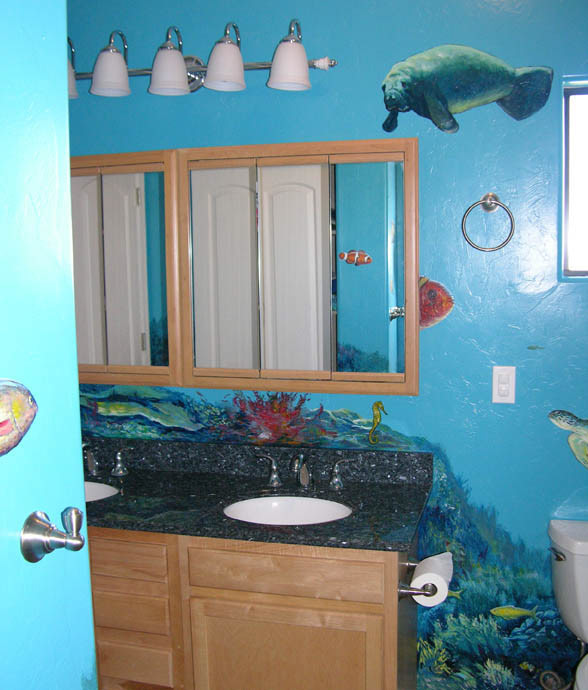 Kid's Bathroom Mural, 2006