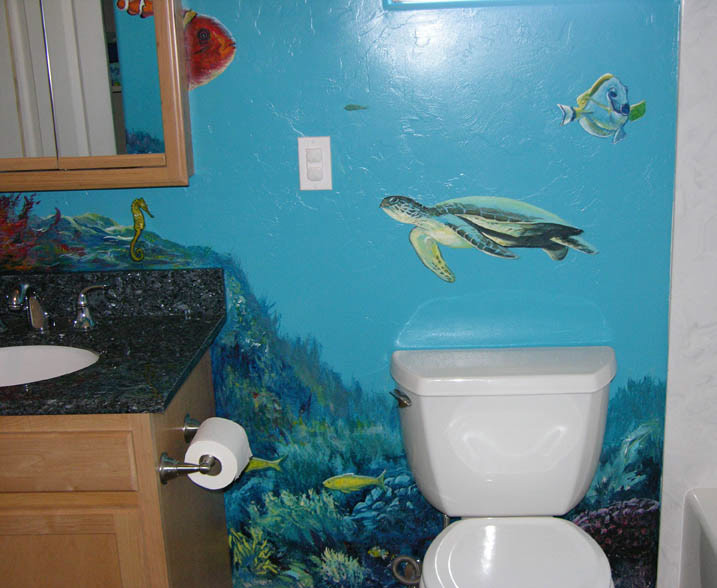 Kid's Bathroom Mural, 2006