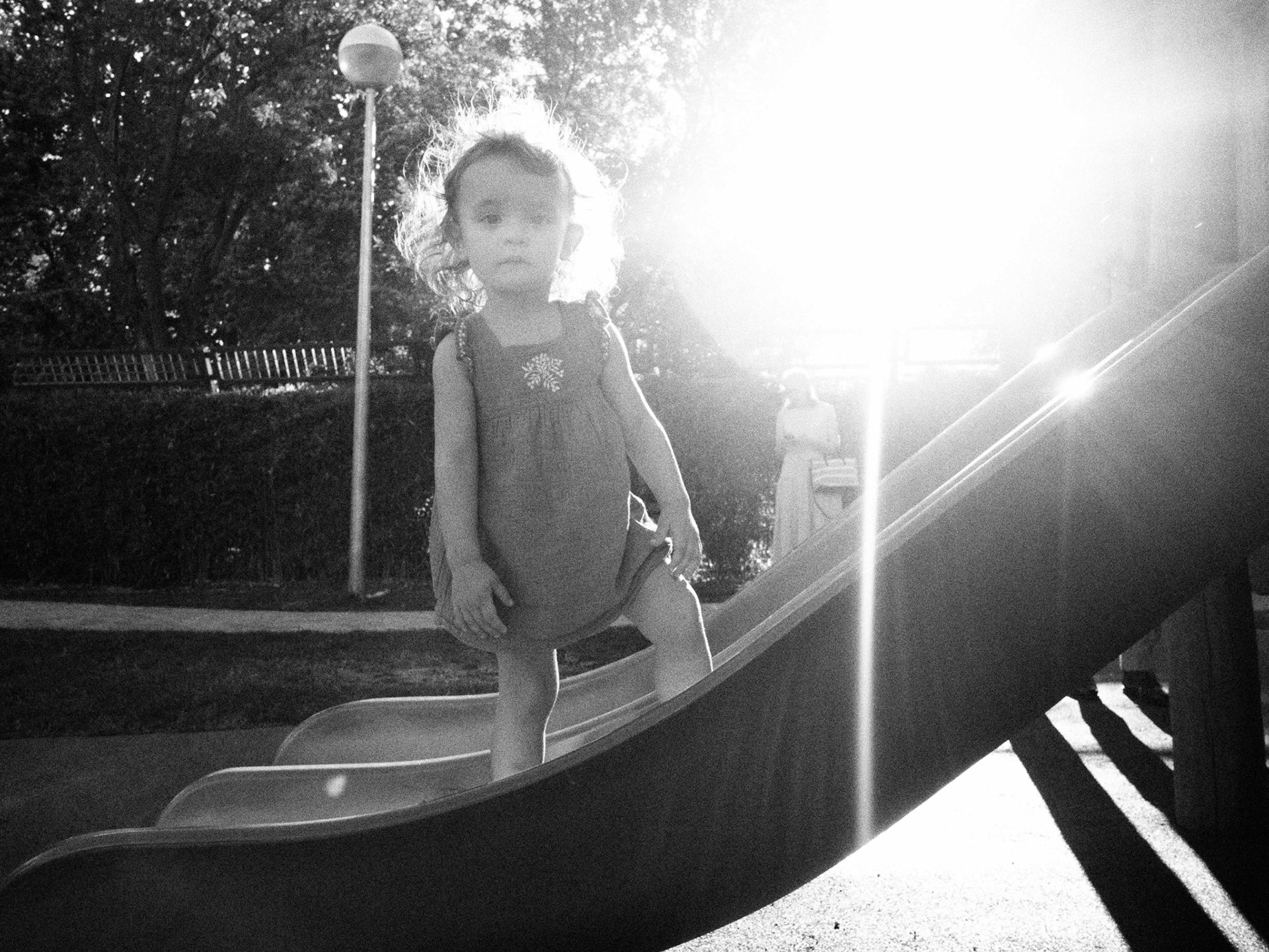 Park slide and solar flares