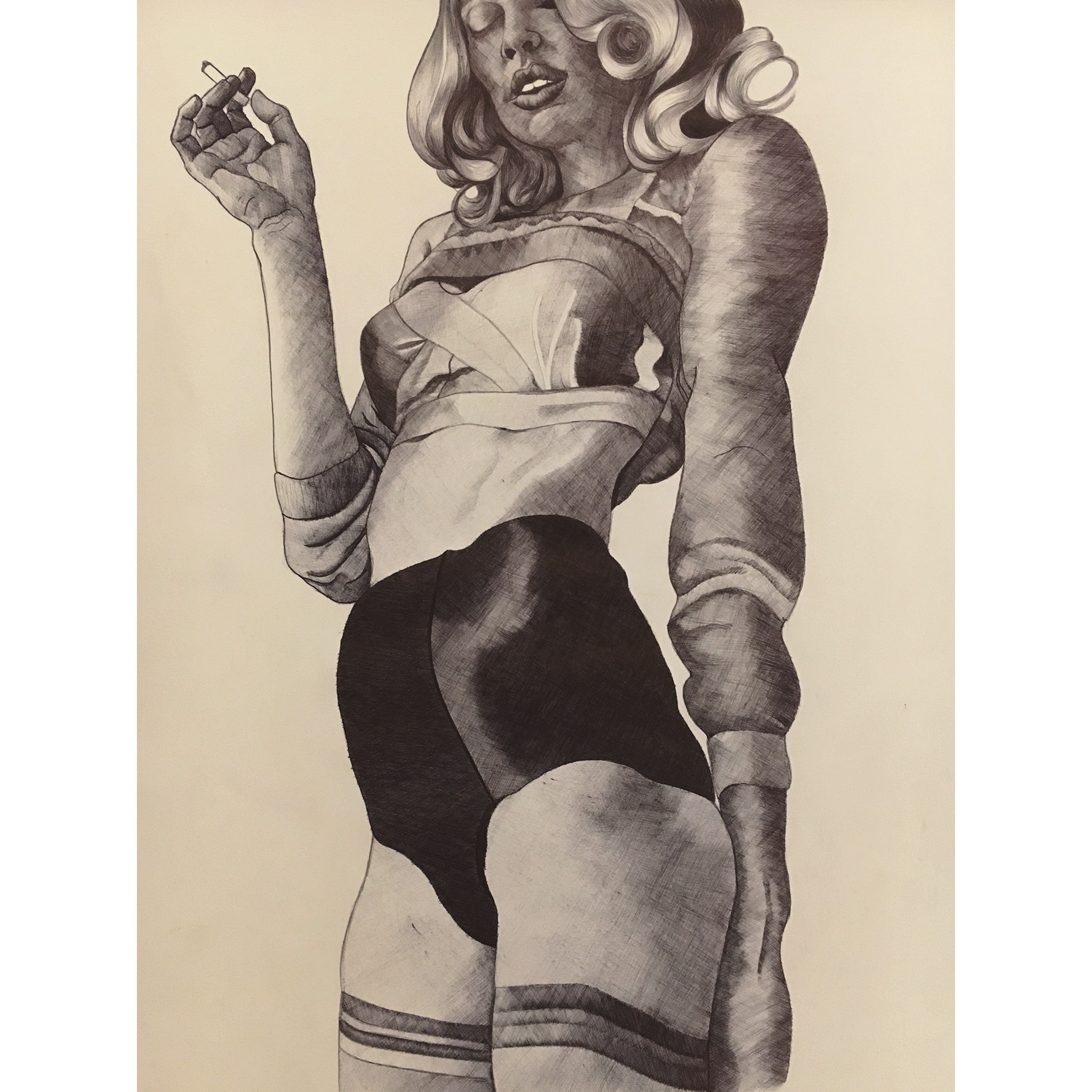 BIC LADY– Bic pen