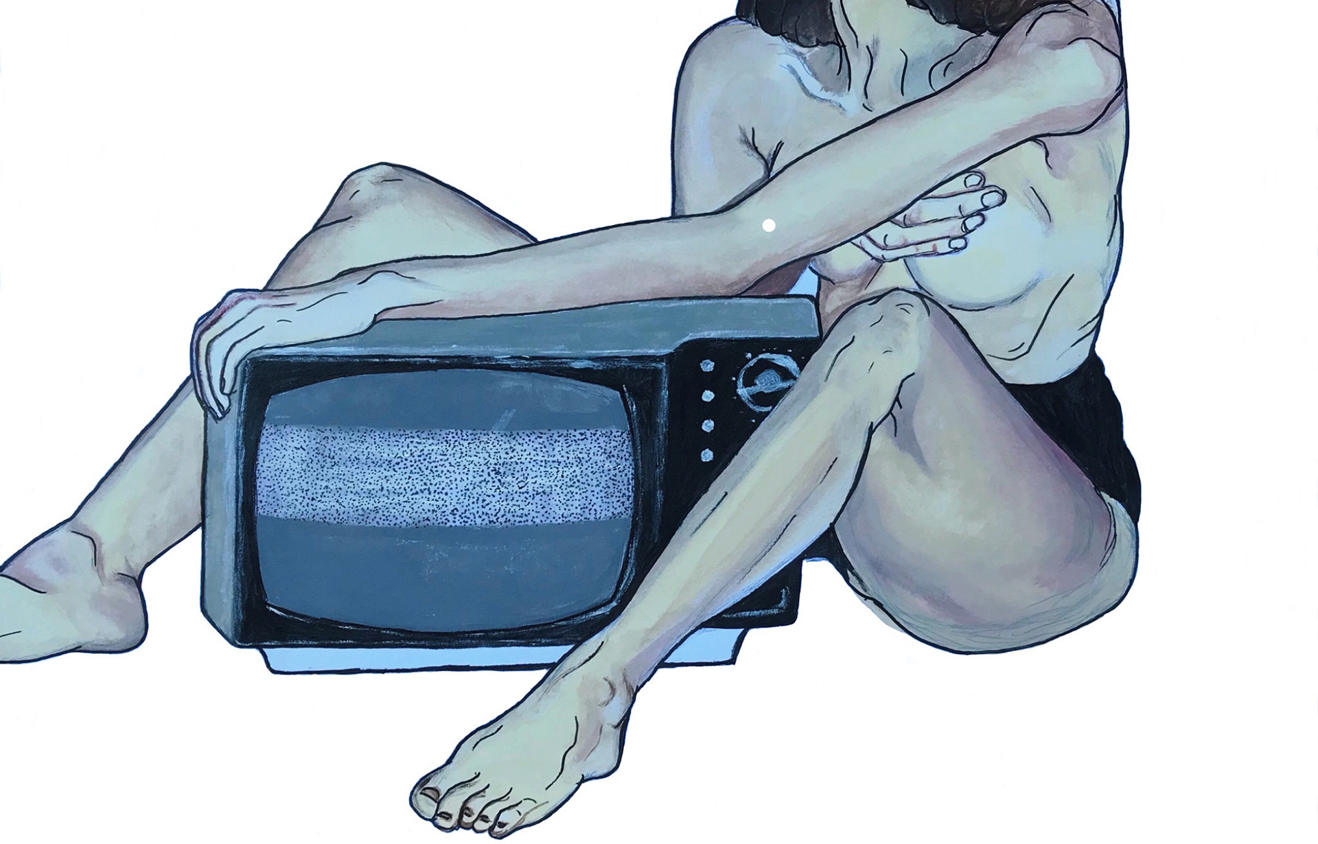 SCREEN TIME– Acrylic & ink