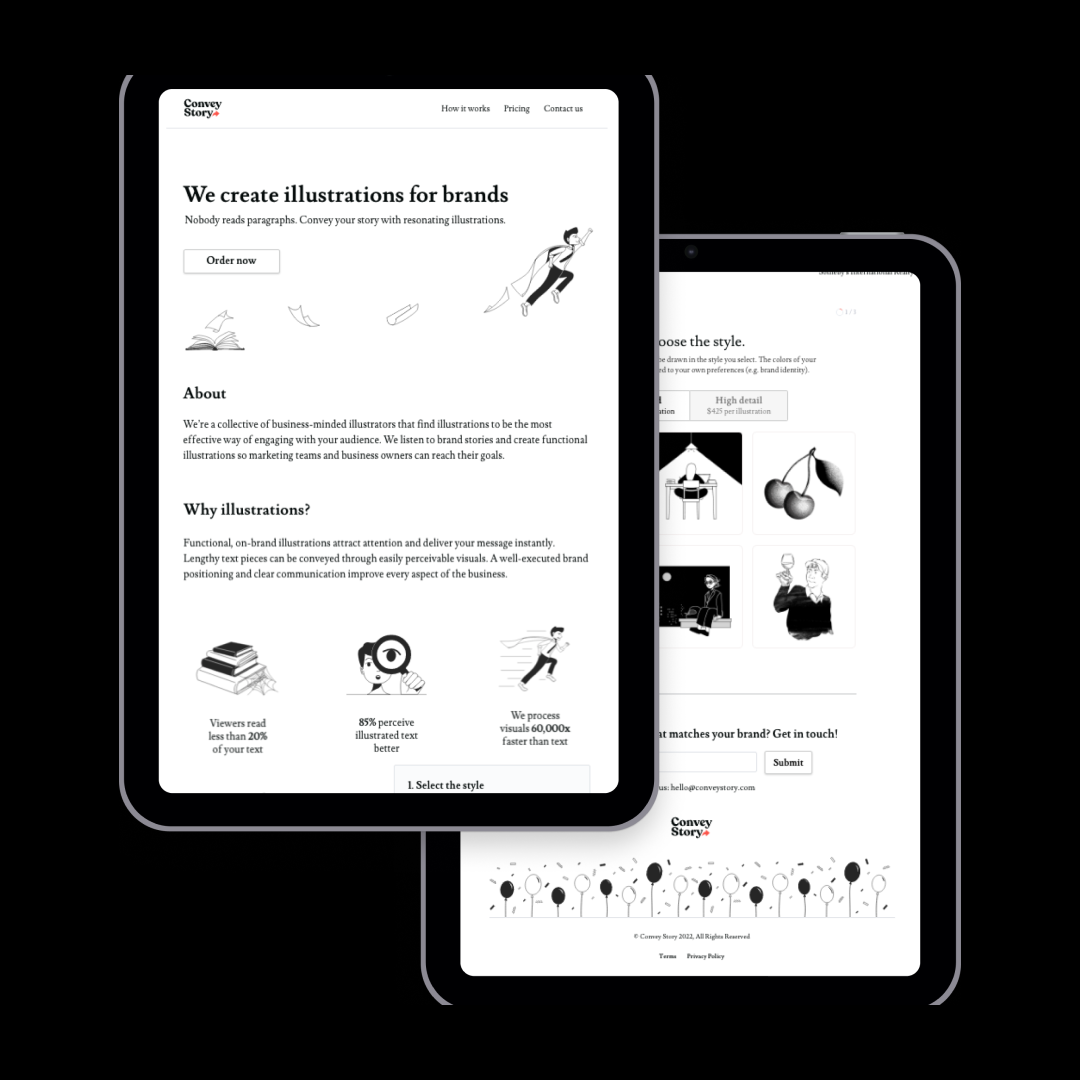 ILLUSTRATIONS FOR WEBSITE