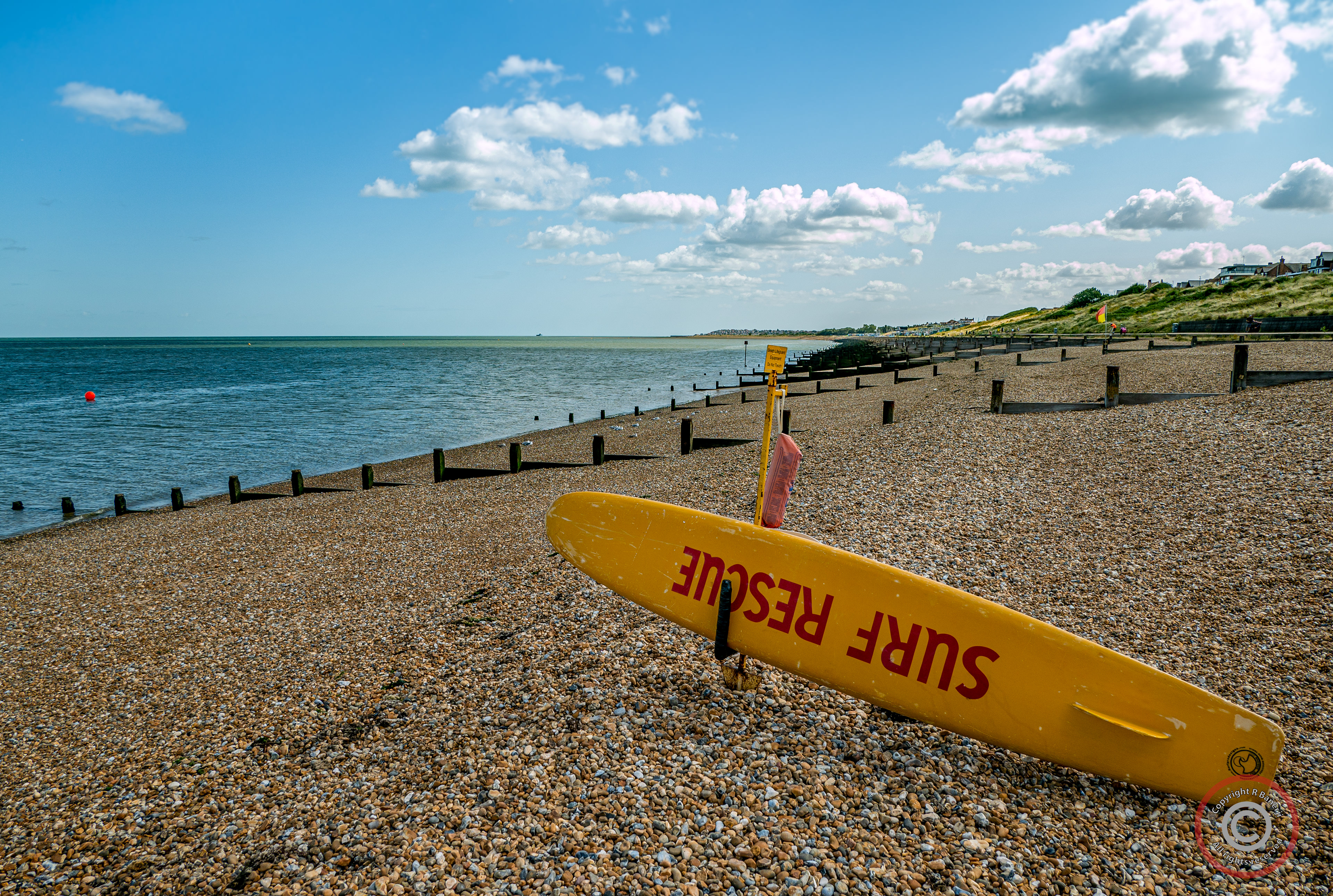 Surf rescue, Whistable beach, England