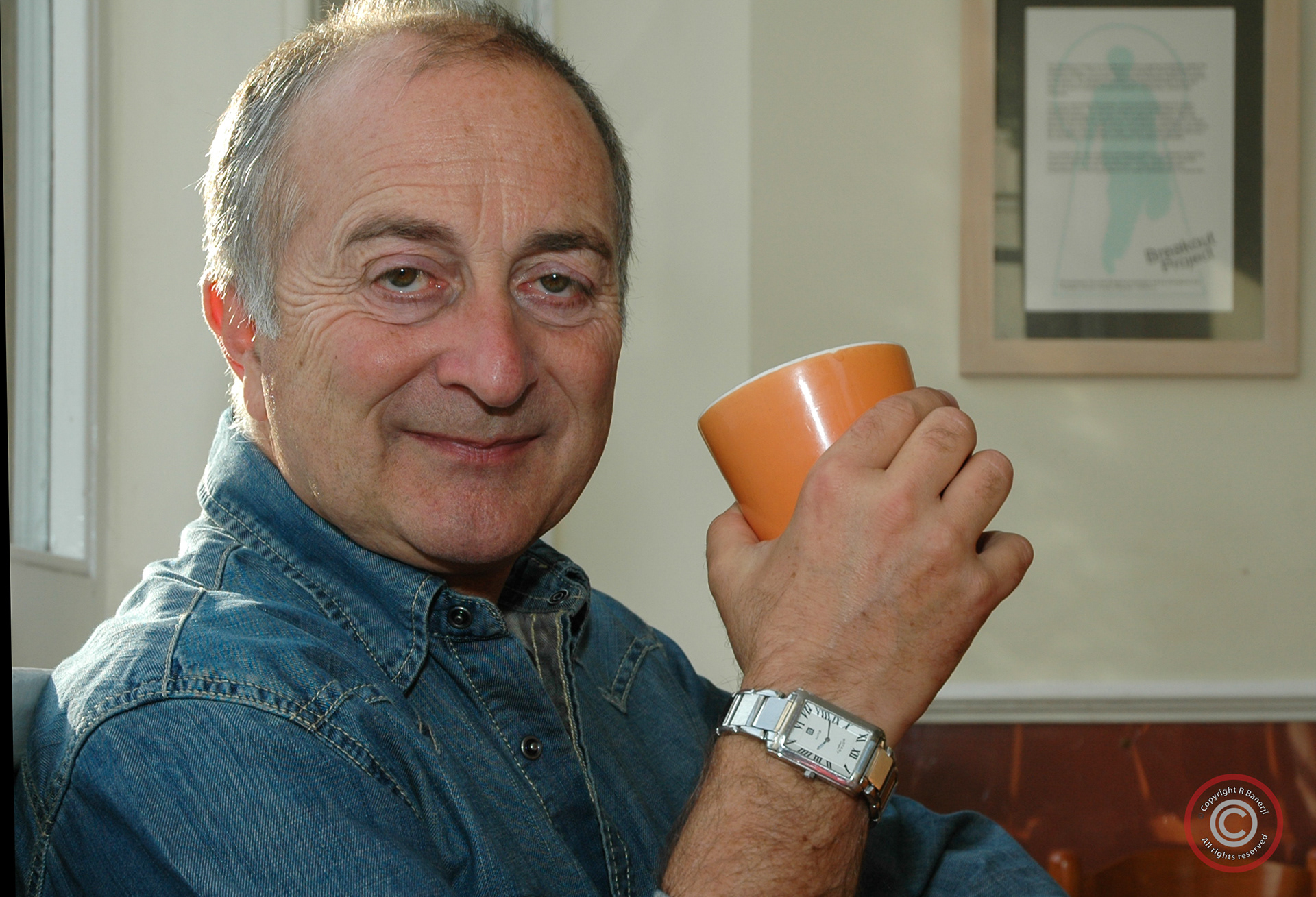 Actor and presenter Tony Robinson, London