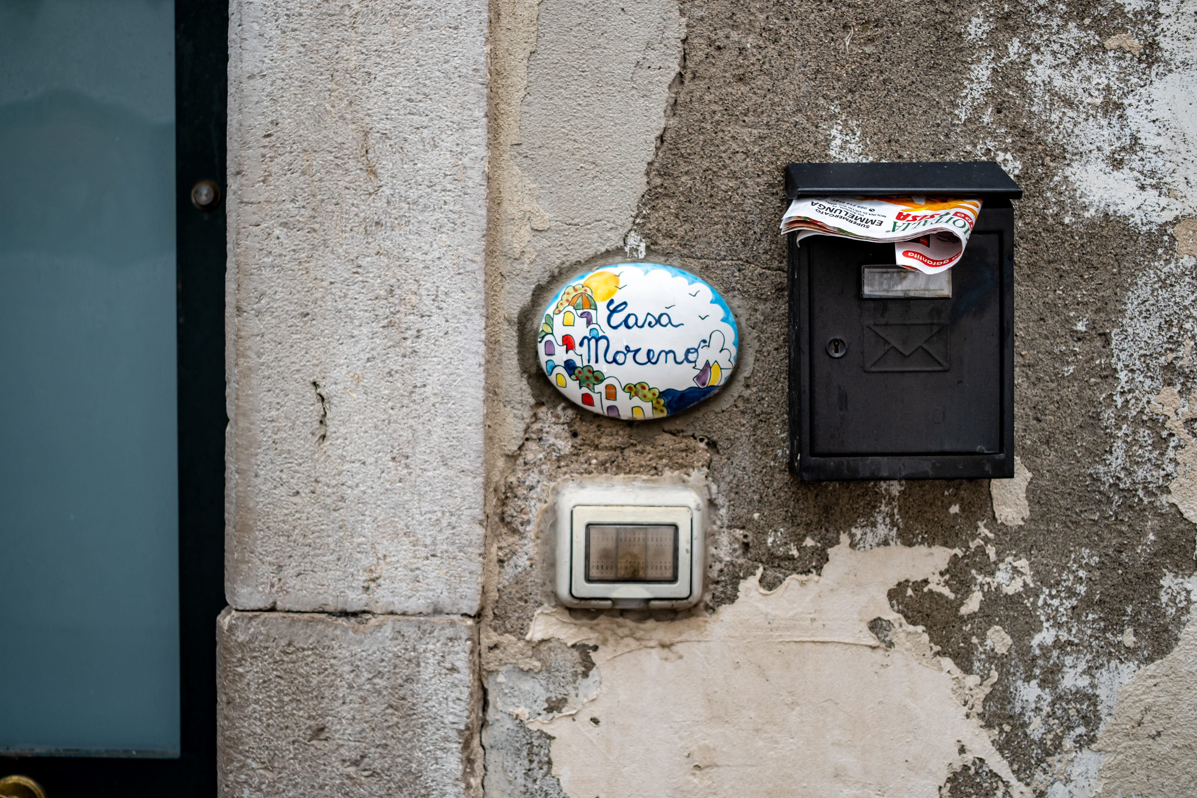 House with a post box, Vietri Sul Mare, Italy