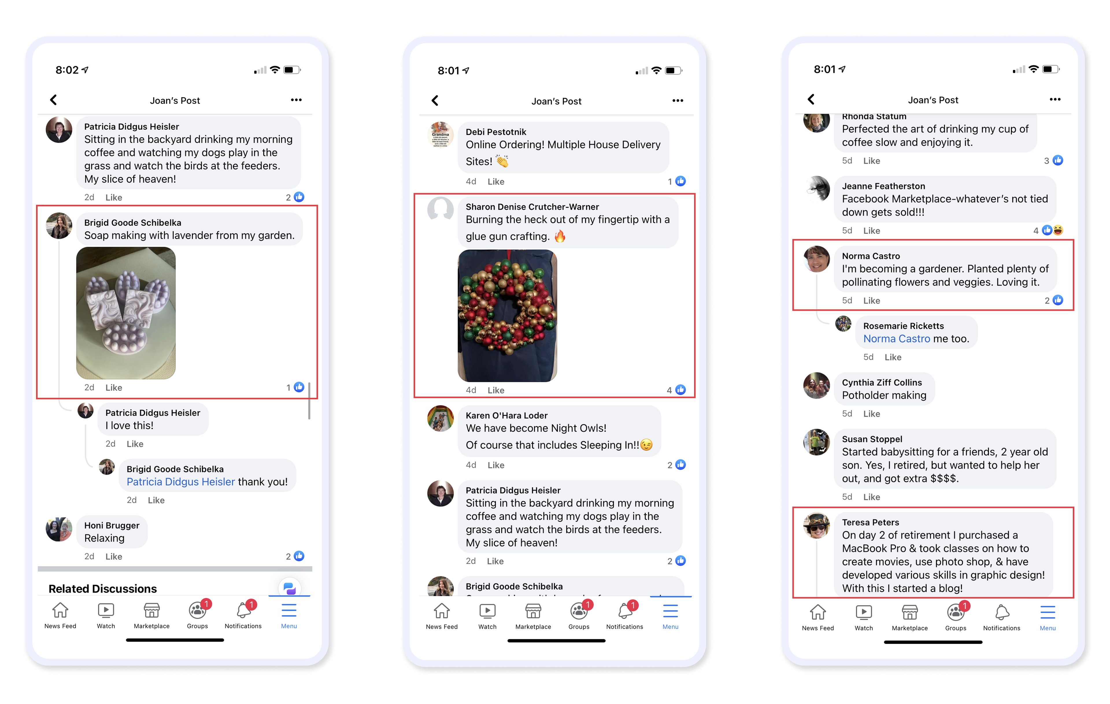 Using Retiree Facebook Groups to find out what challenges retirees face, what gives them a sense of purpose and lifestyle, and what they enjoy doing once retired. 