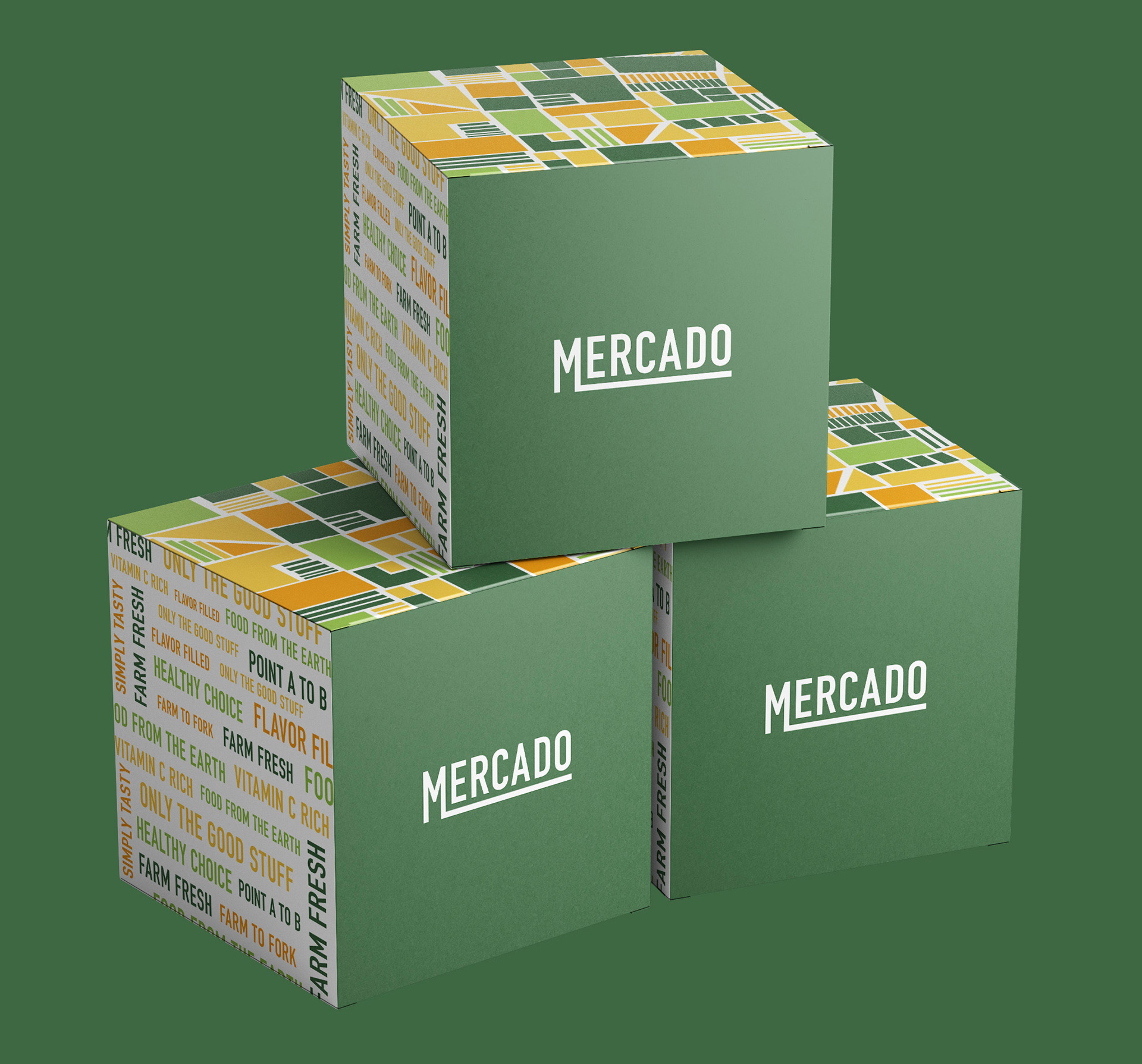 Branded shipping boxes that can be reused for composting at the end of each week