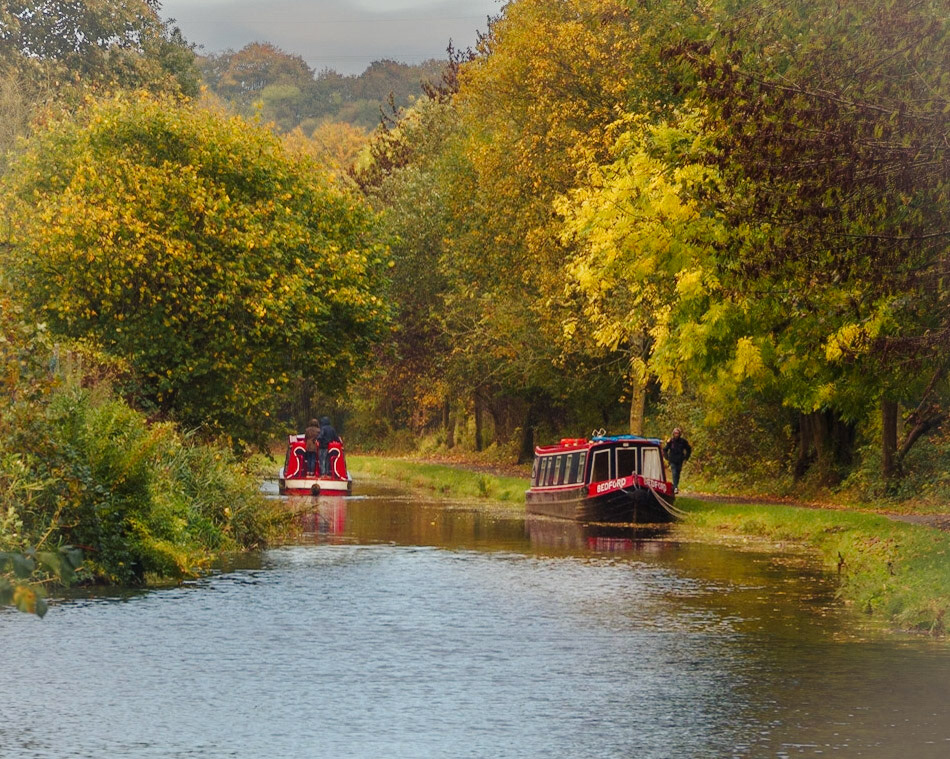 Coply in autumn on the Calder and Hebble Navigation
