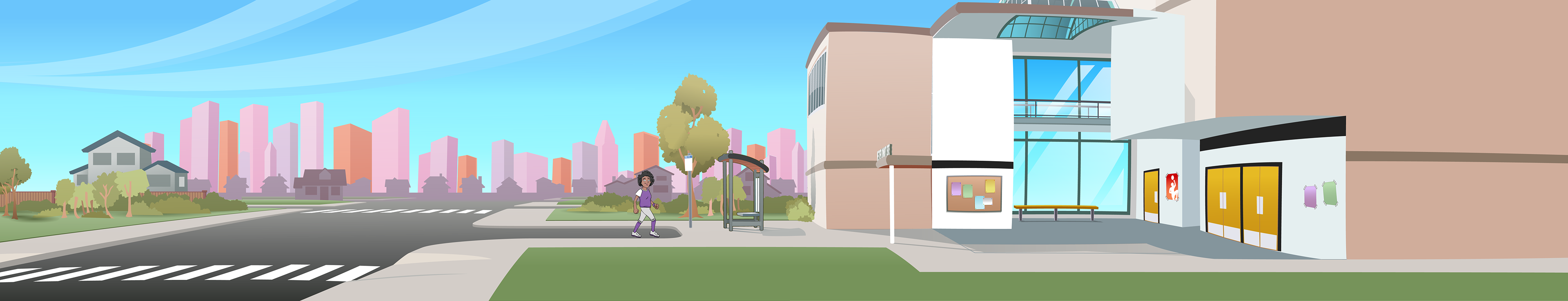 BACKGROUND: Community Centre Side View INT - Stay in the Game