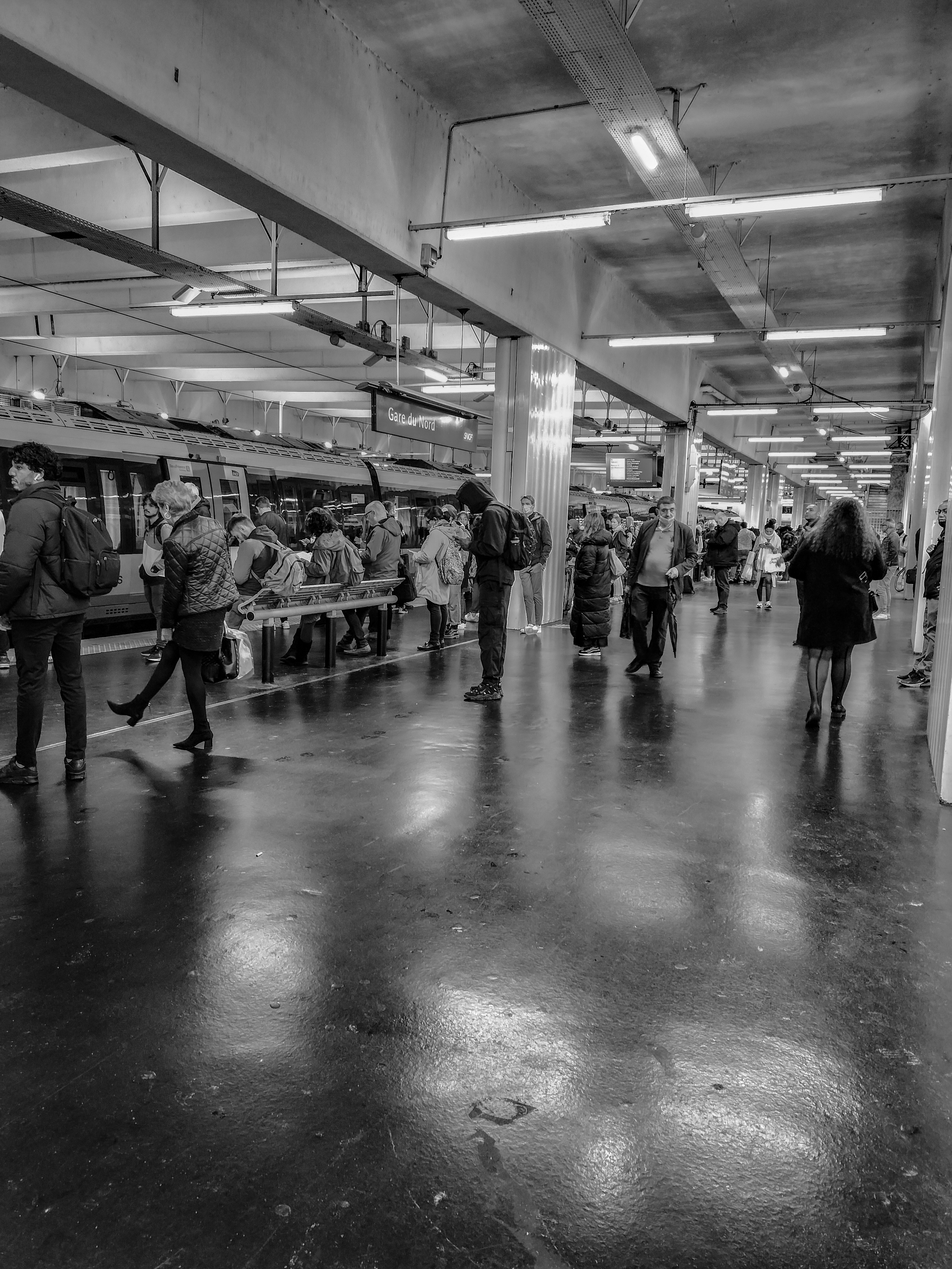 Gare du Nord, surface, trains de banlieue