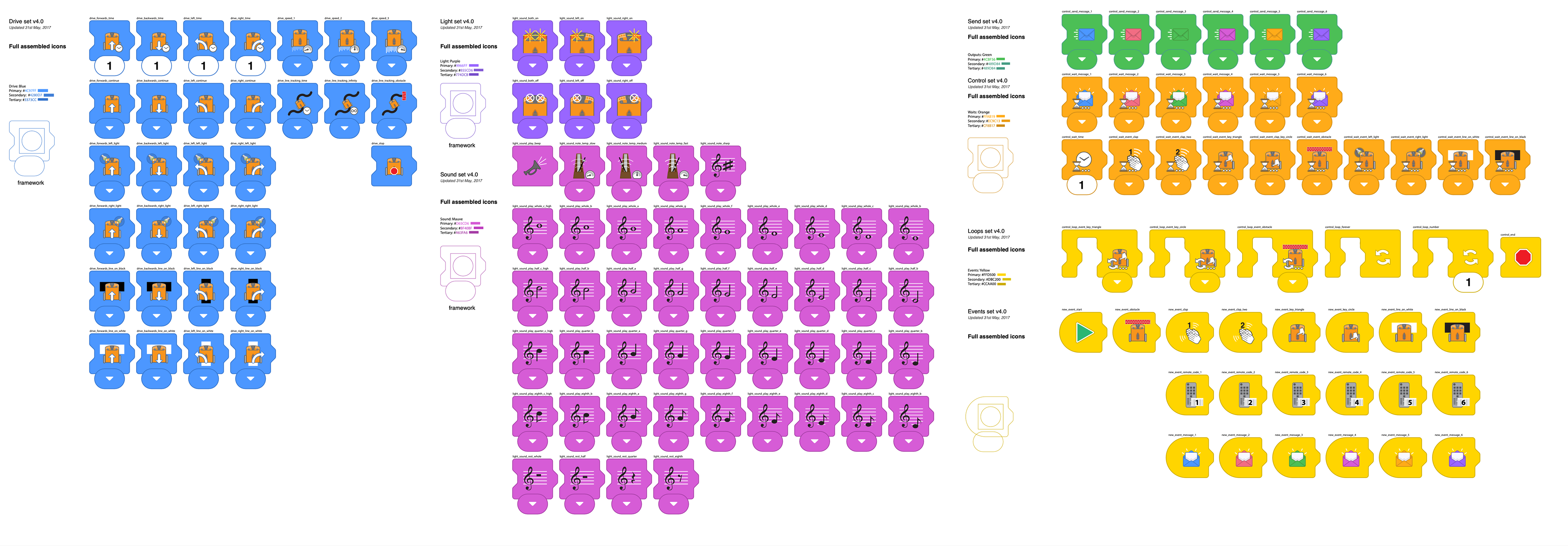 EdBlocks UI and Controls icon sets