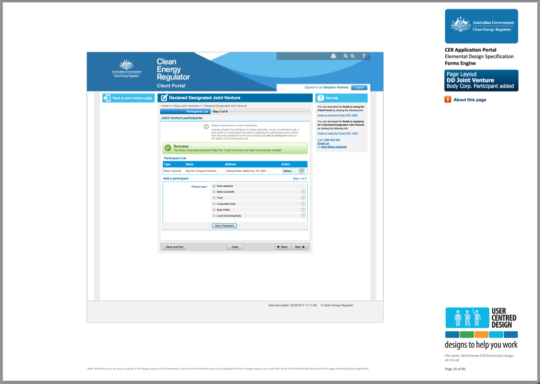 CER - Client Portal - Success insert