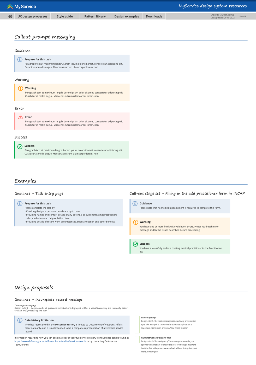 MyService Design System - Prompts