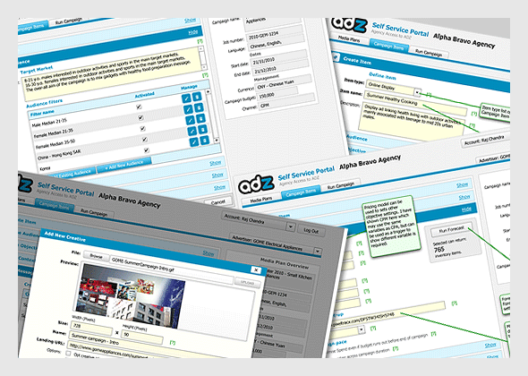 ADZ campaign builder - paper prototypes