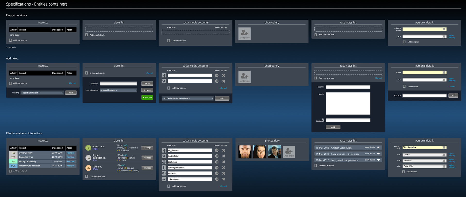 Providence UI - Common design components