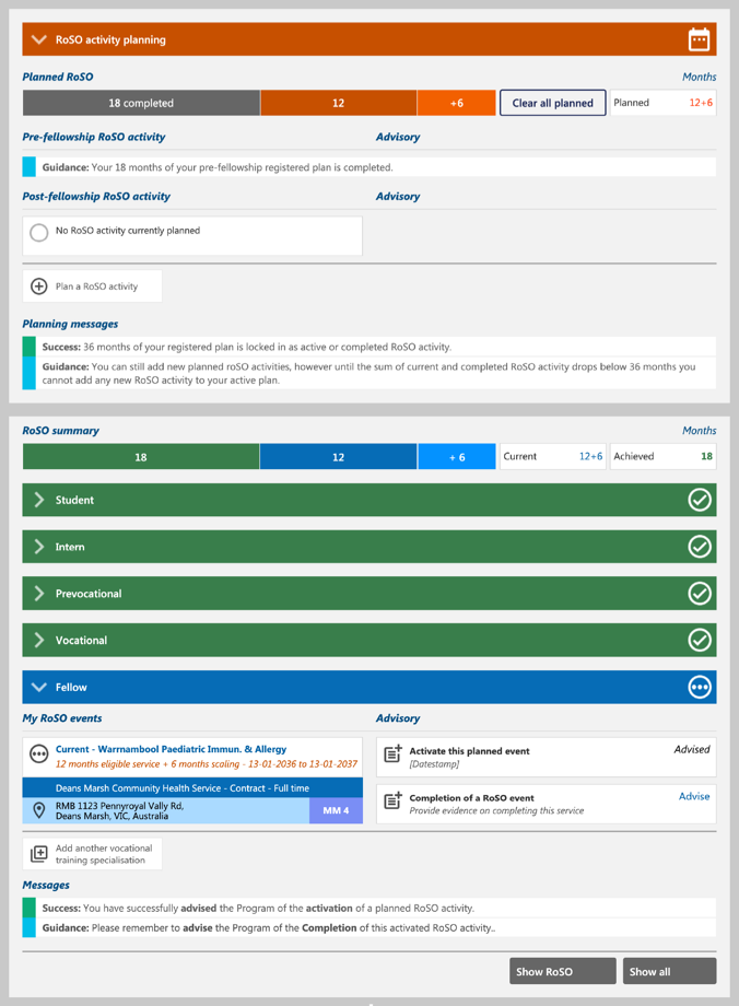 BRoSS UI - More planning during Fellow phase