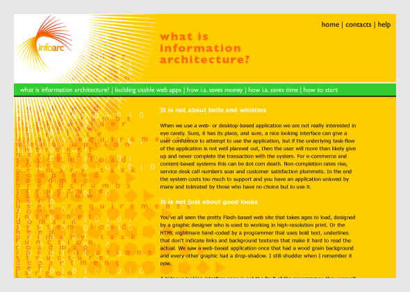 InfoArc - Design education - Information architecture